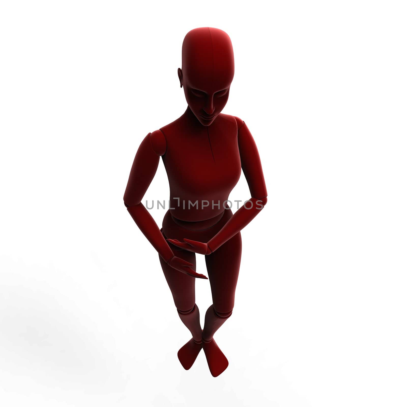  Female Mannequin Isolated On white background by totuss