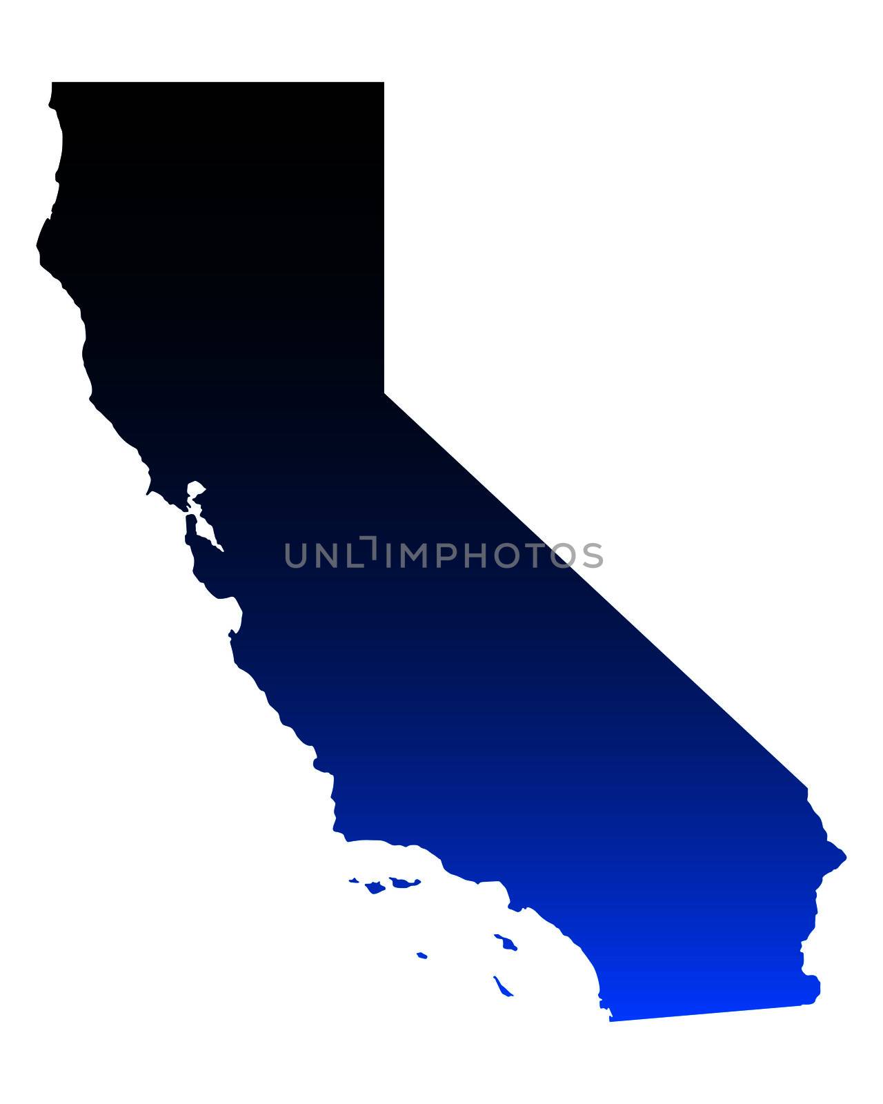 Map of California by rbiedermann