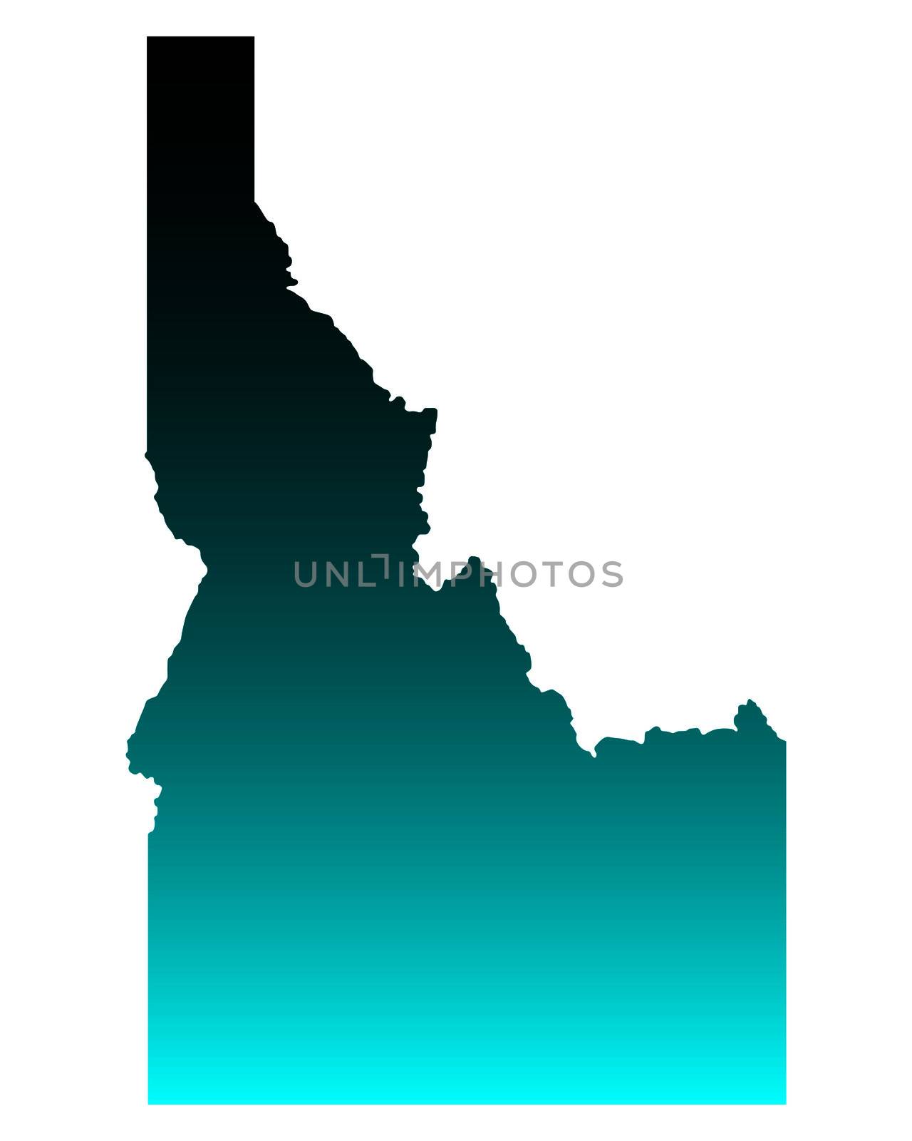 Map of Idaho by rbiedermann