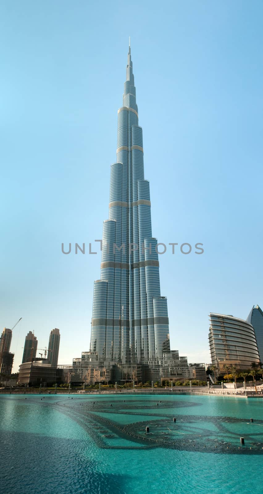 Burj Khalifa - the world's tallest tower at Downtown Burj Dubai, United Arab Emirates.