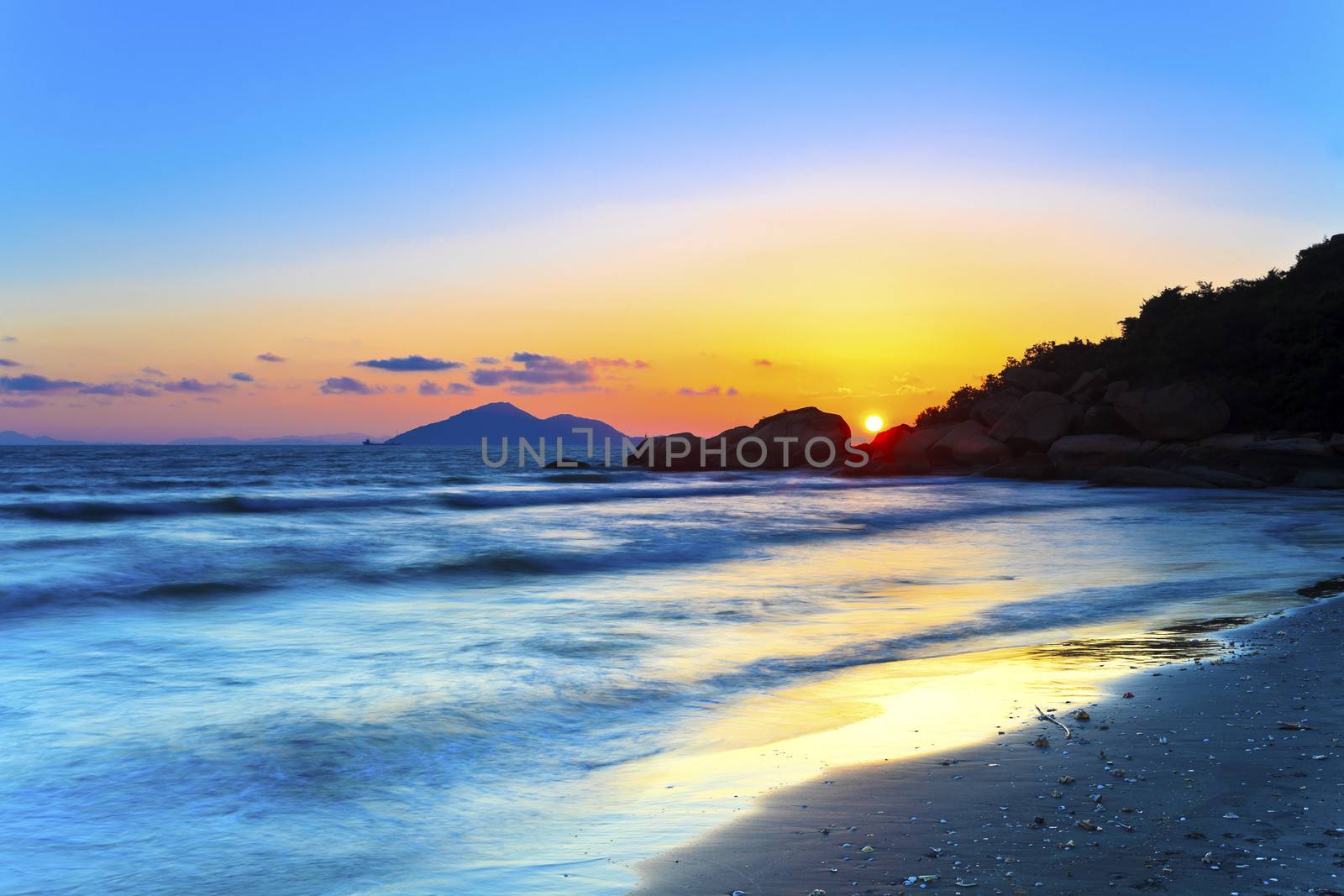 Sunset on the beach