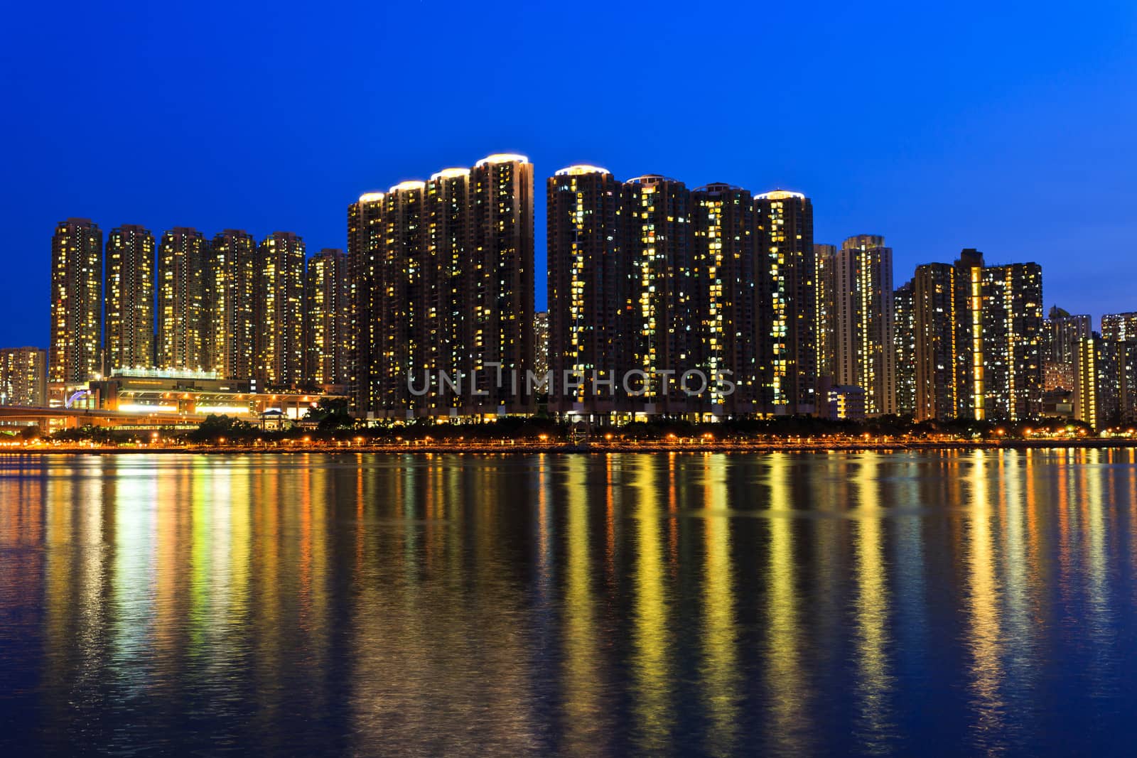 Hong Kong crowded urban