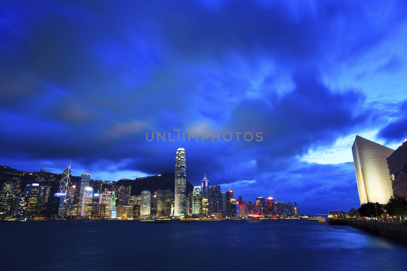 Hong Kong Kowloon at sunset