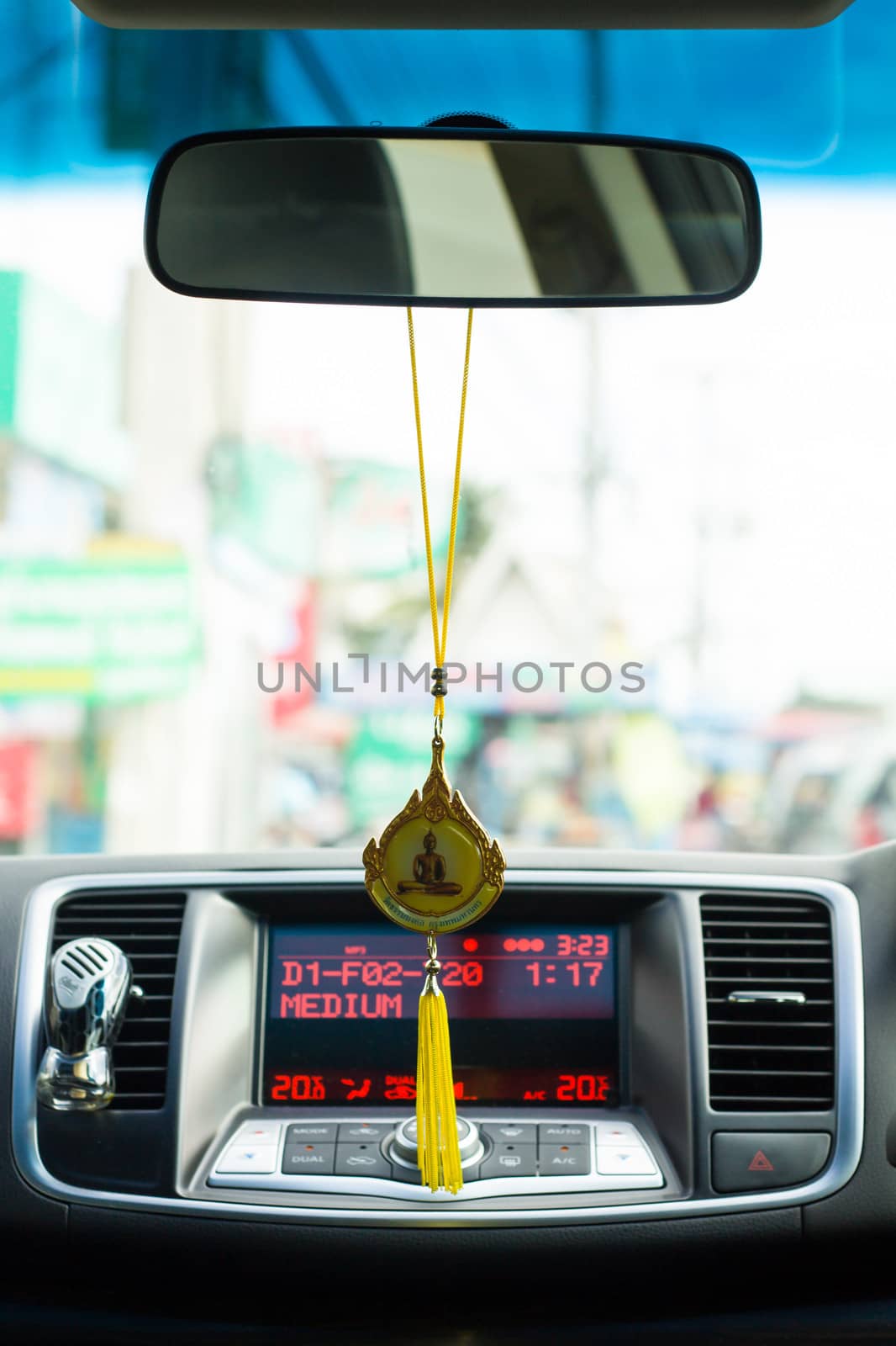 Amulet in car.