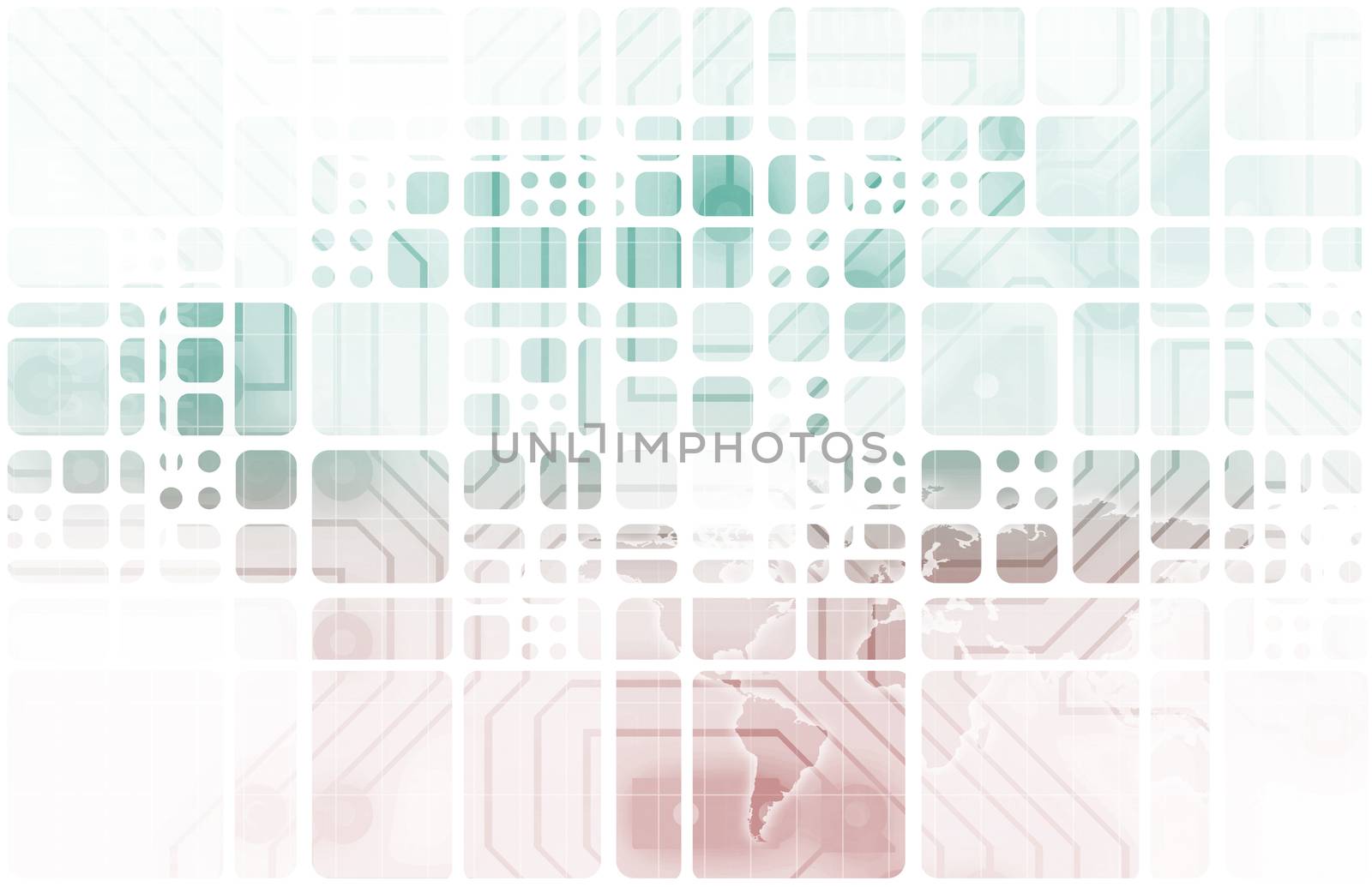 Virtual Technology with Data Network Stream Art