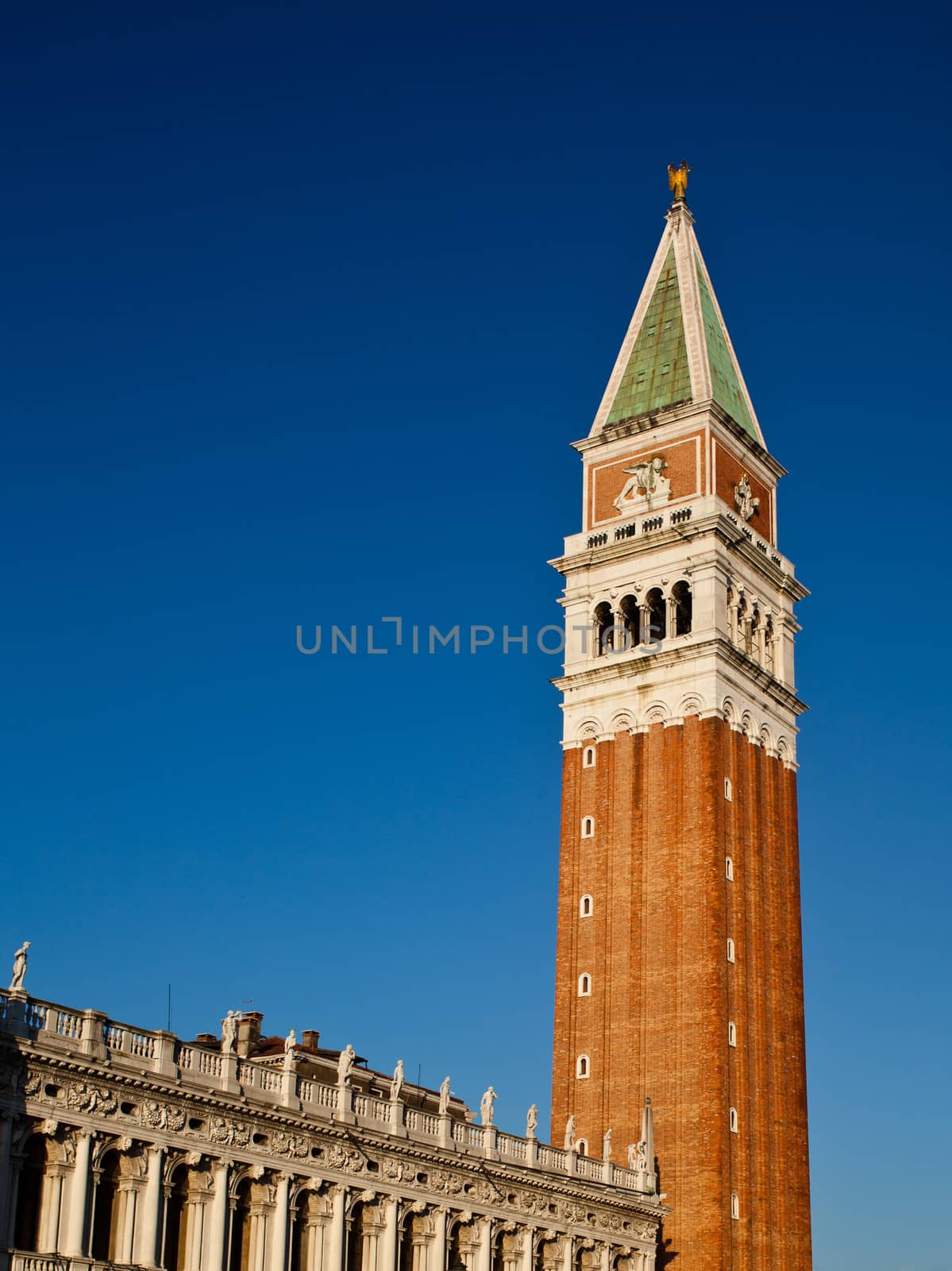 Campanile on piazza San Marco in Venice