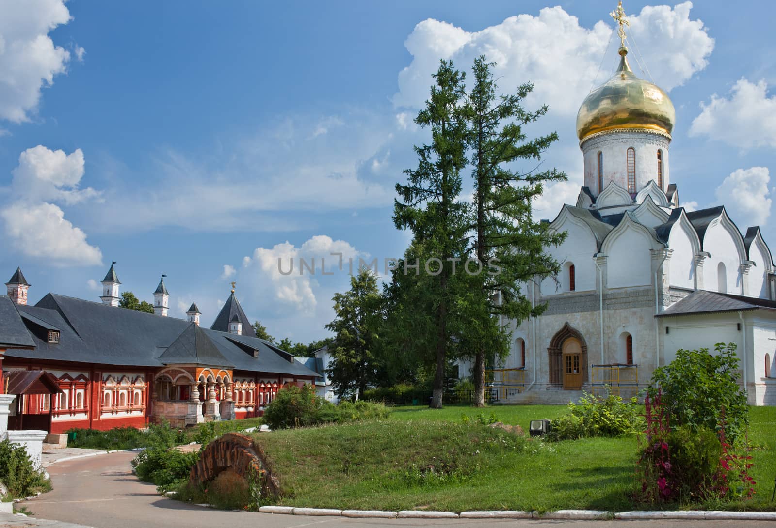 Cathedral at Savvino-Storozhevsky Monastery in Zvenigorod. Russia