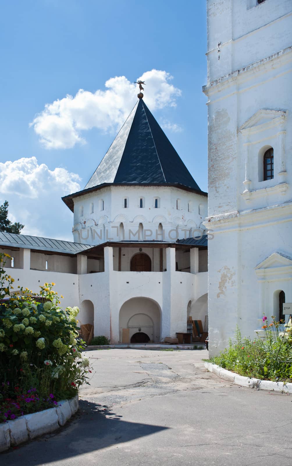 The vallum of Savvino-Storozhevsky monastery. Russia