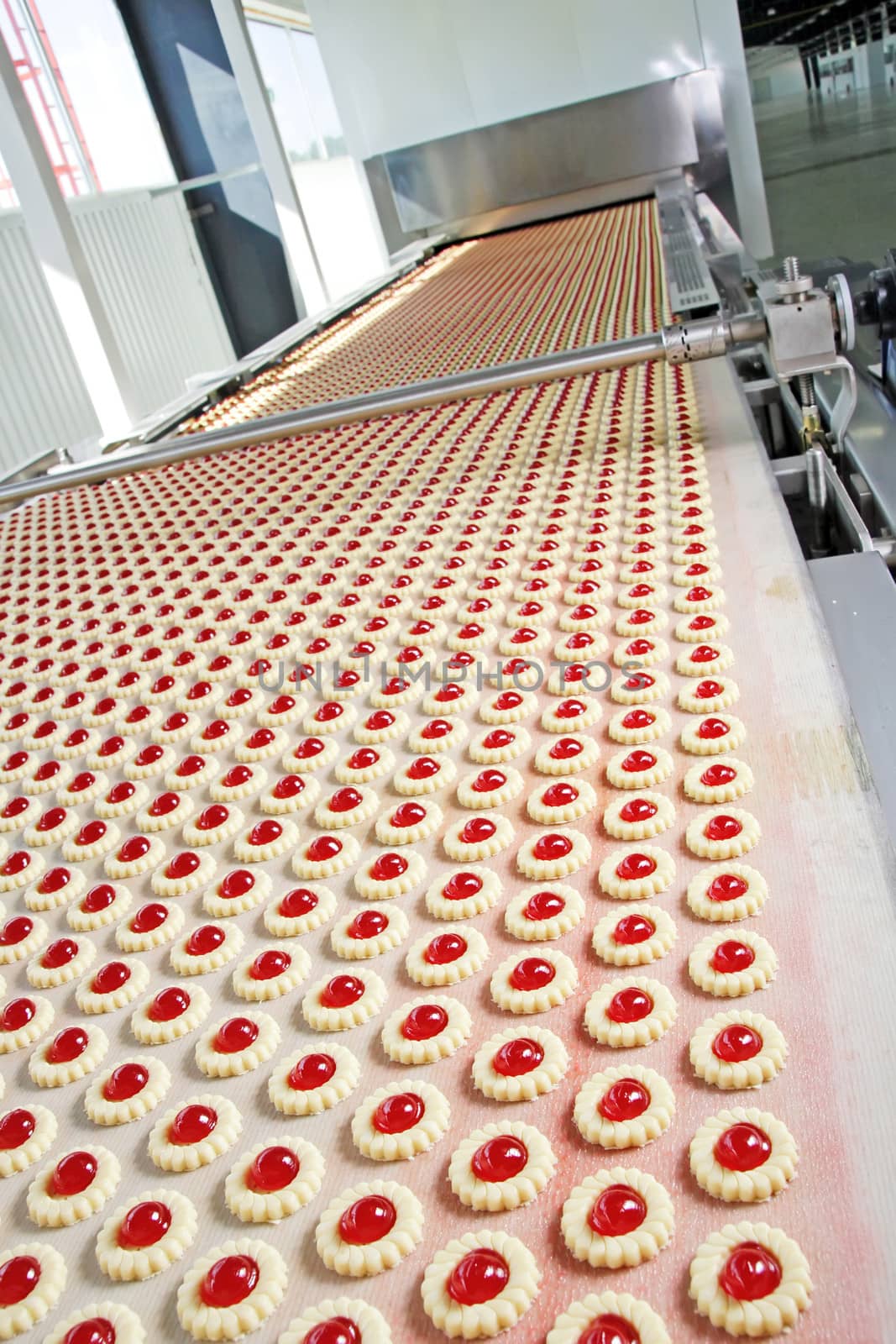 Production of biscuits