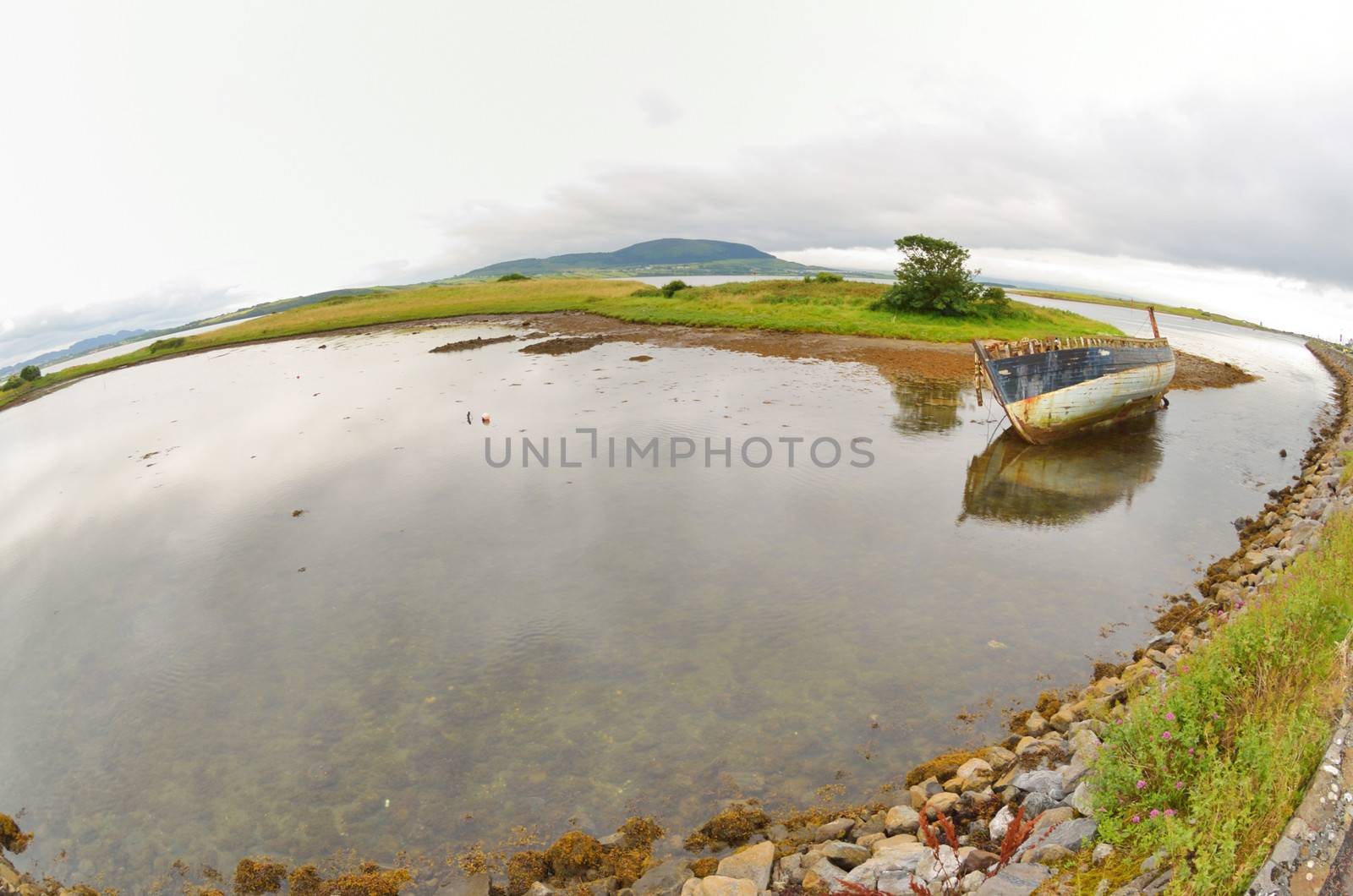 Old fishing boat in ireland by mady70