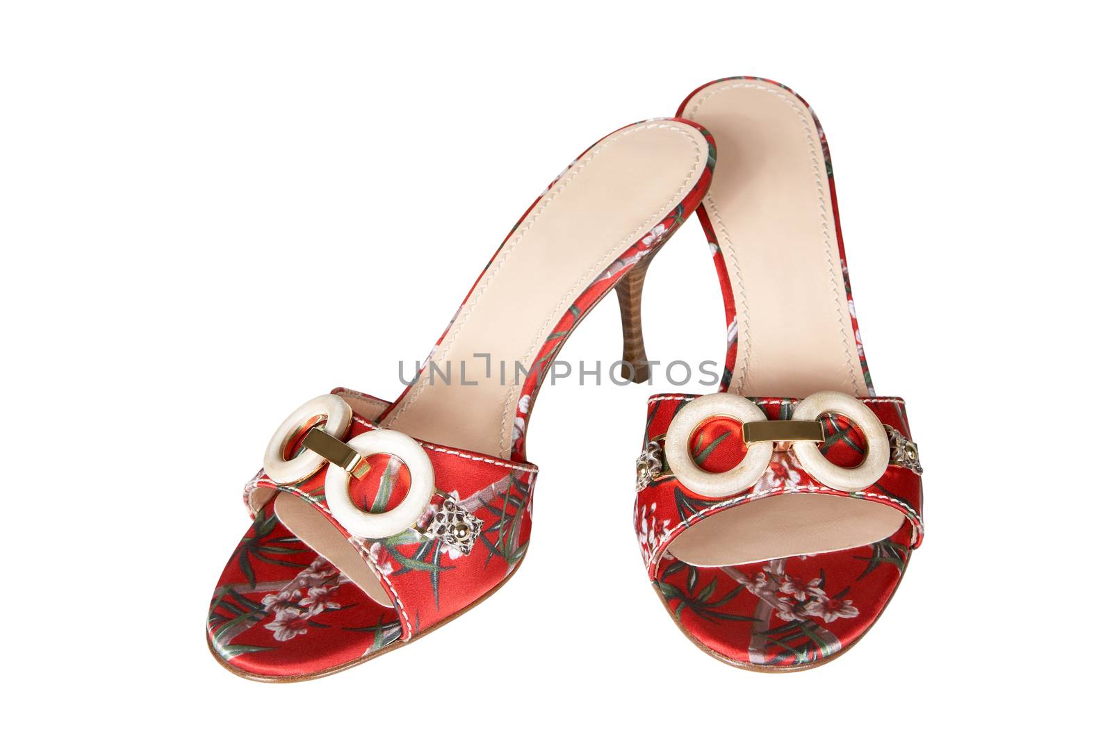 Red shoes with an ornament by terex