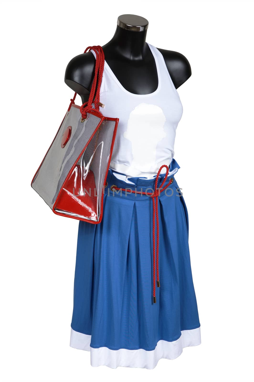 Skirt, vest and bag by terex