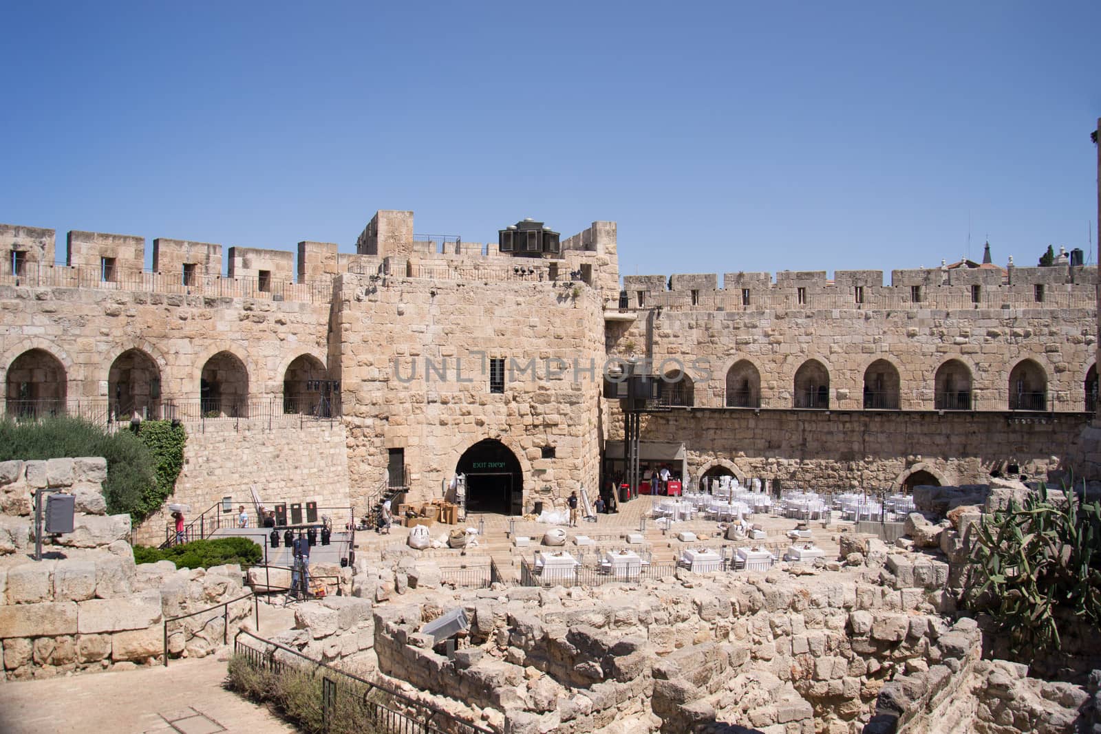 Inside the walls of the old city in Jerusalem