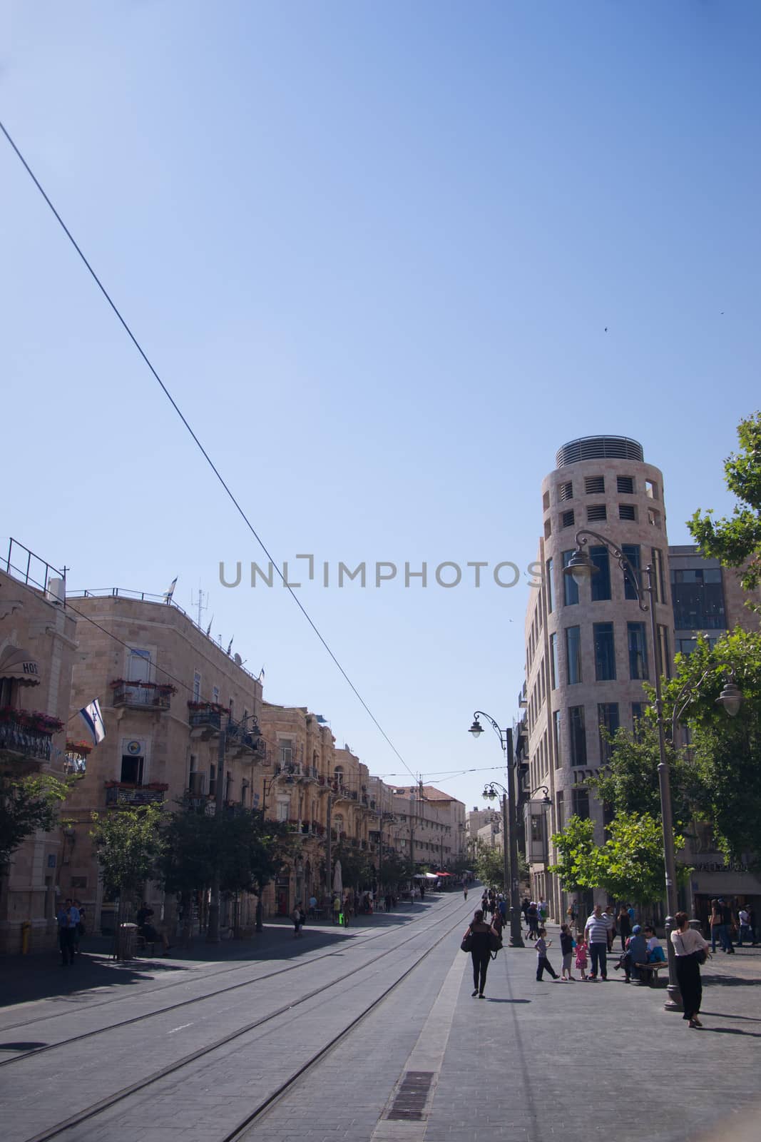 Jaffa street in Jerusalem,Israel