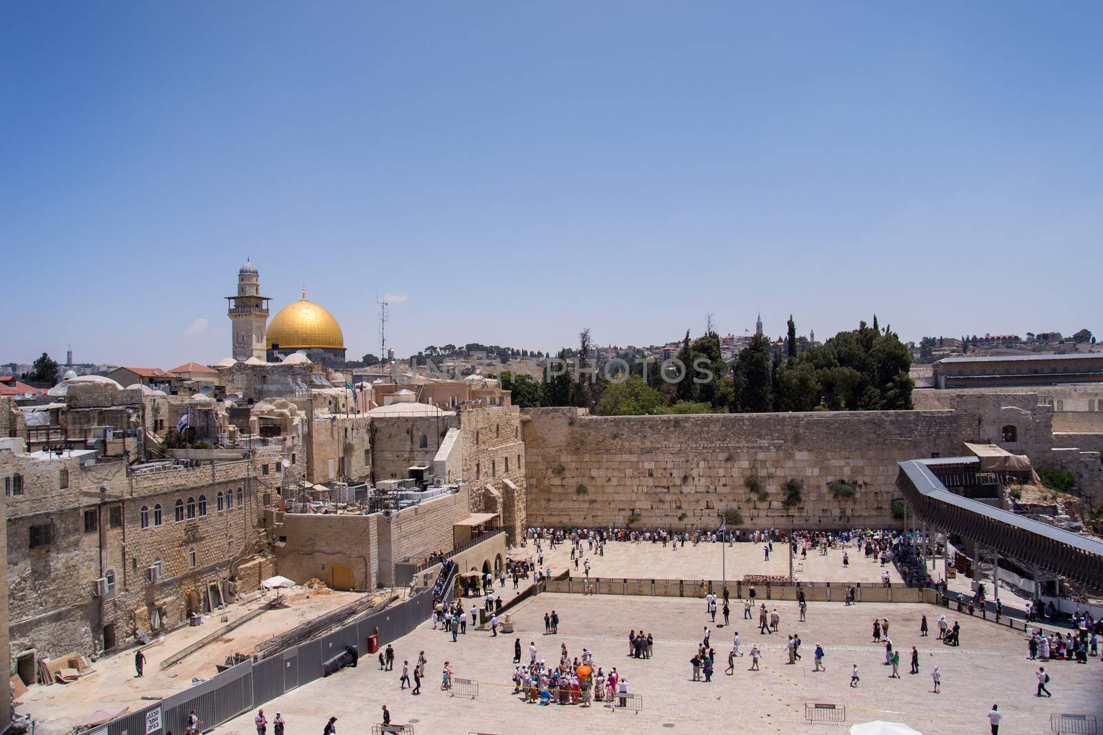 Wailing Wall in Jerusalem,old city