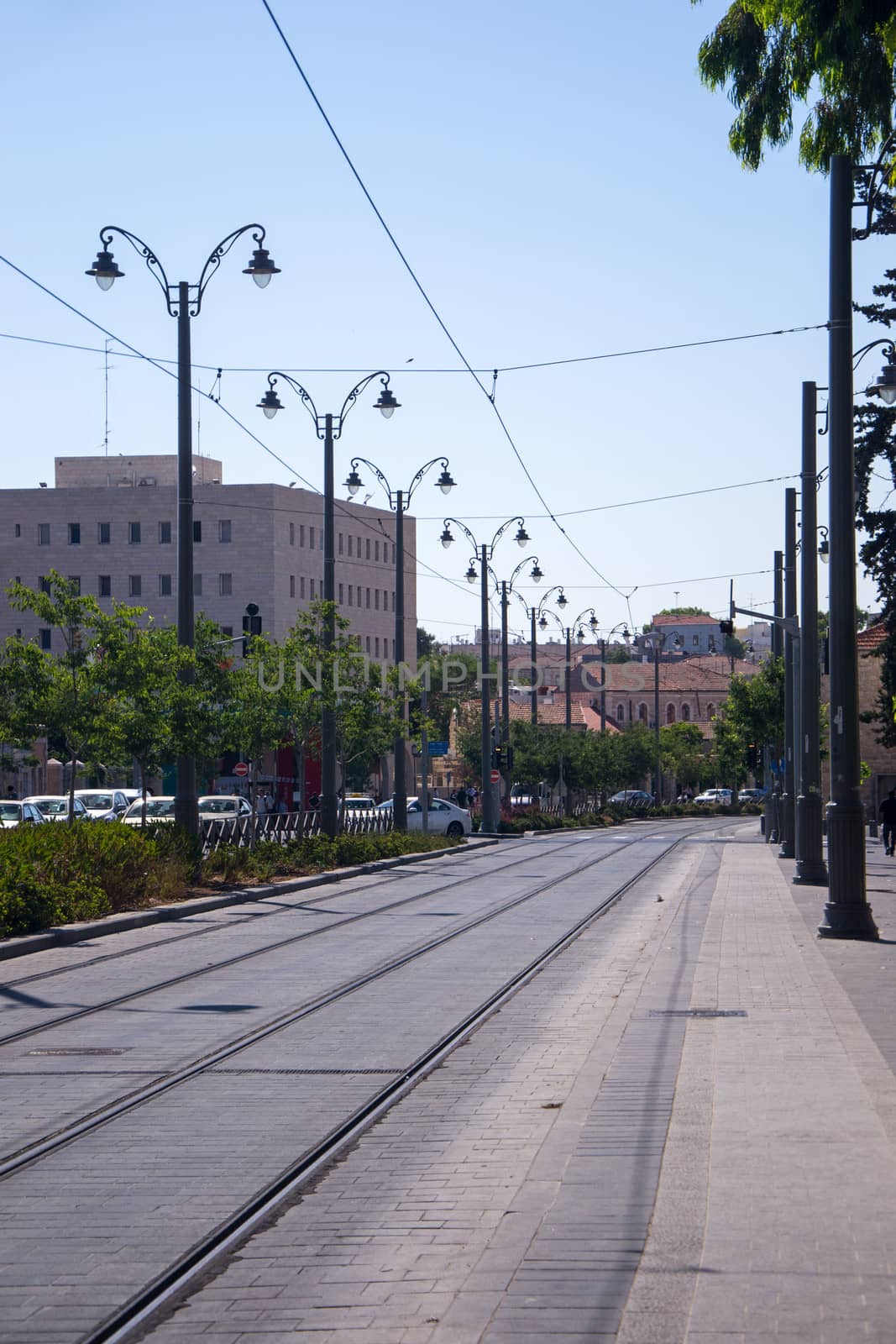 Jaffa street in Jerusalem,Israel