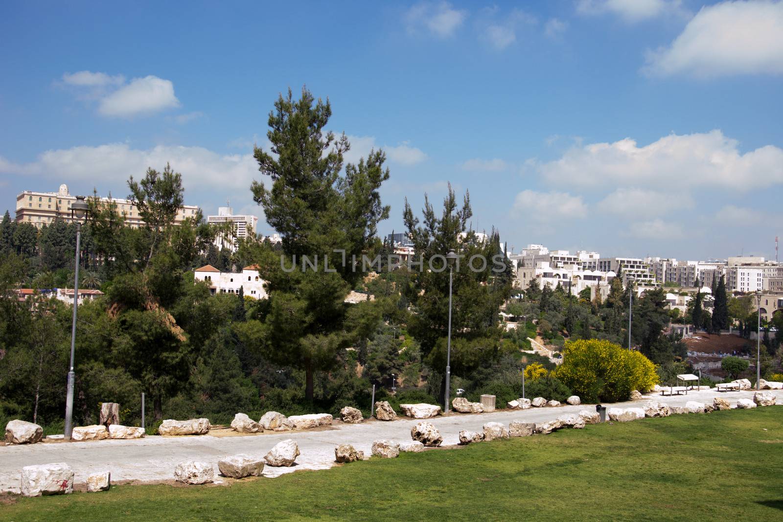 View of Jerusalem from old city.