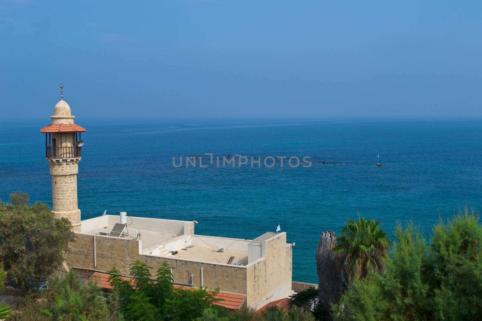 Minaret of mosque in Jaffa,Israel