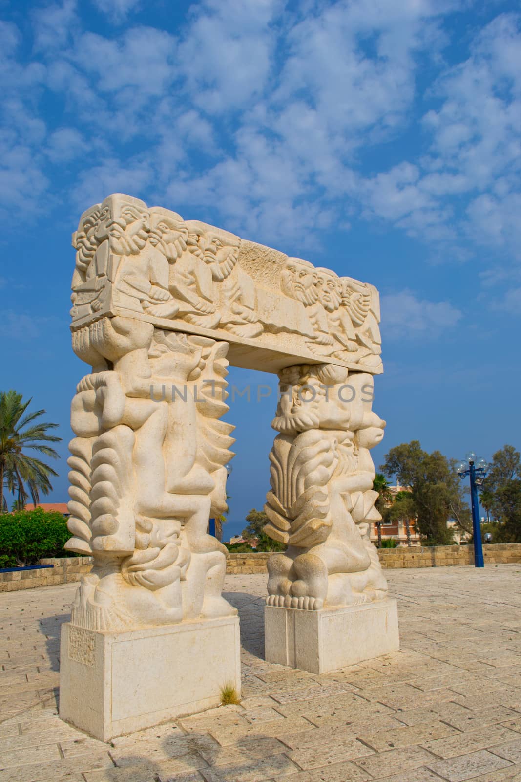 Statue in Jaffa ,Jacob's dream,Tel Aviv