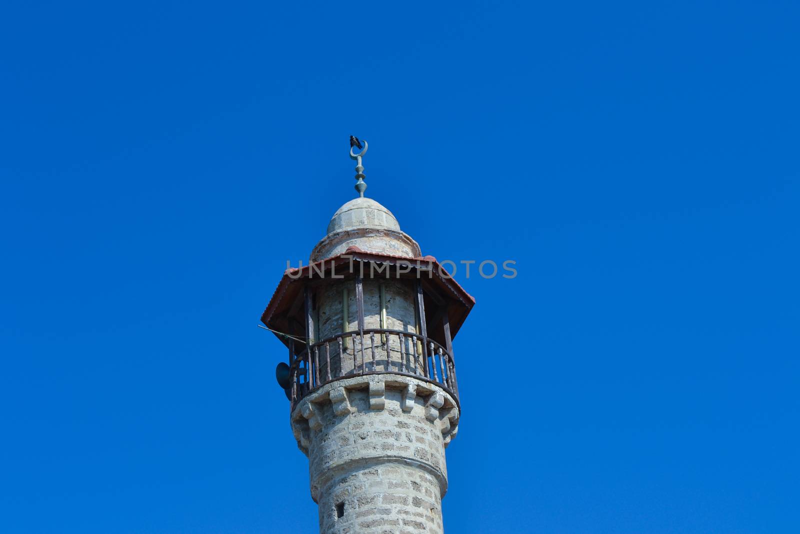 Mosque minaret in Tel Aviv by slavamalai