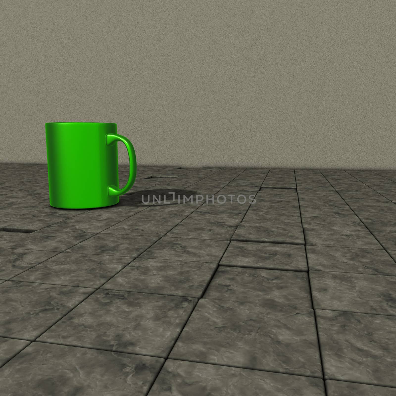 green mug by drizzd