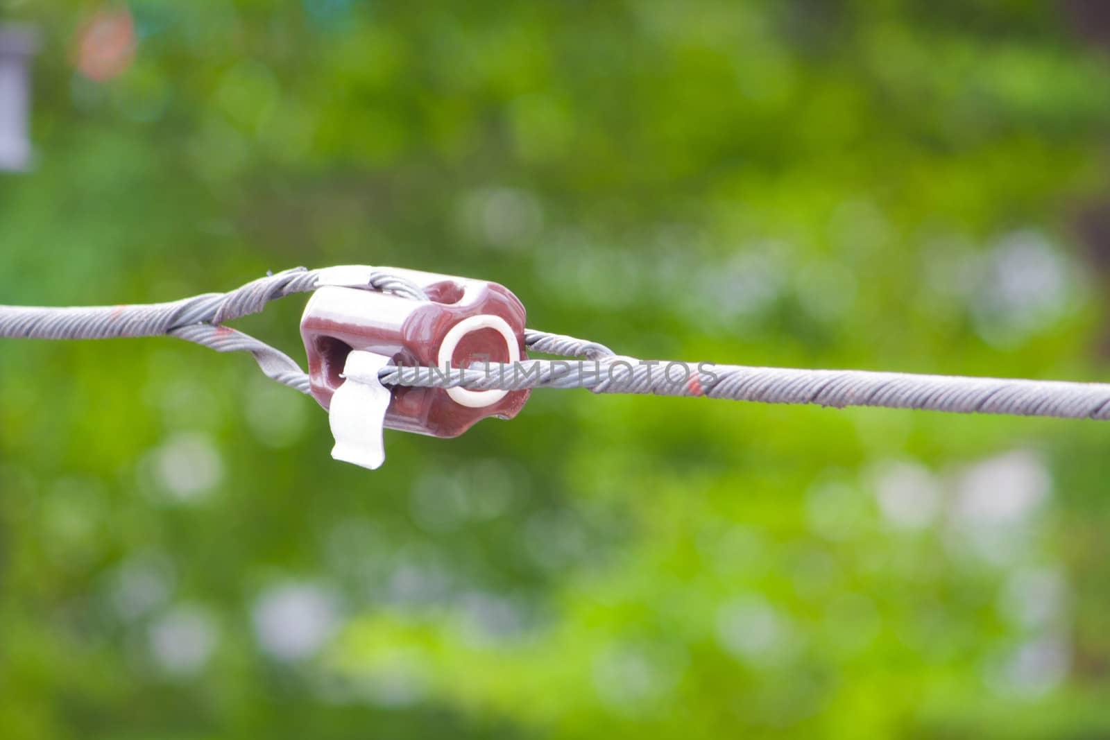 Cable Connector on electric tower