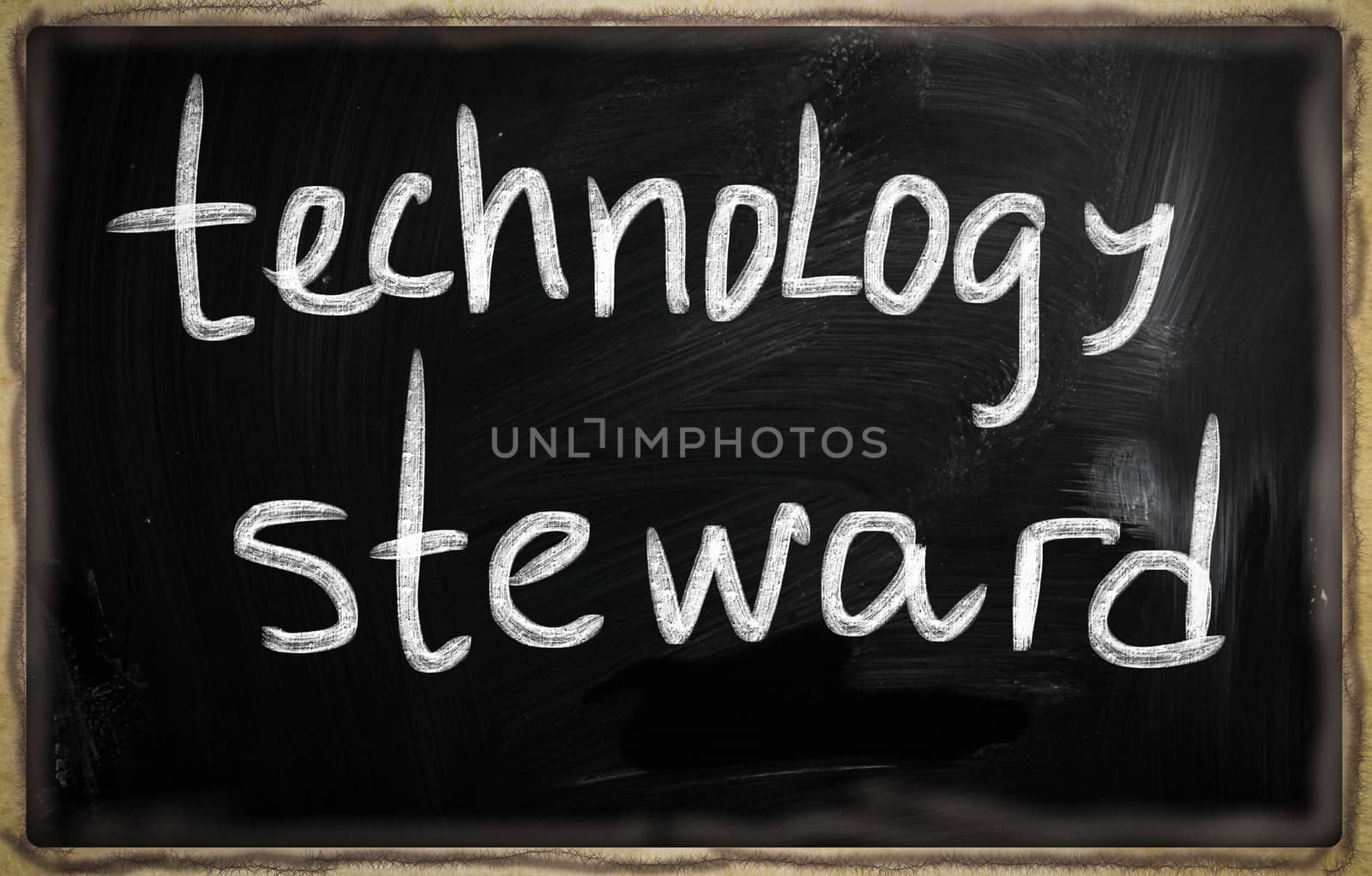 social media concept - text on a blackboard.
