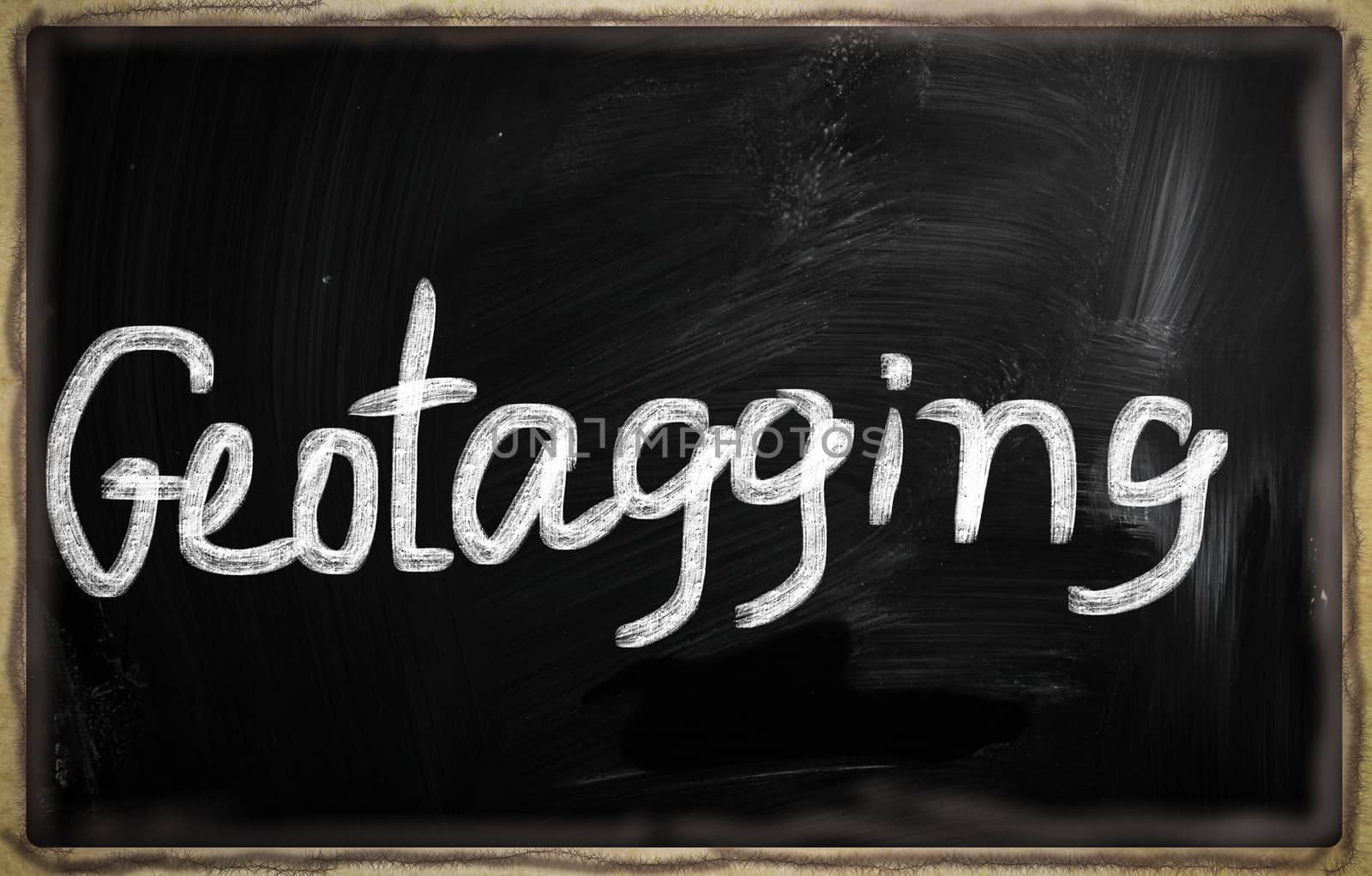 social media concept - text on a blackboard.