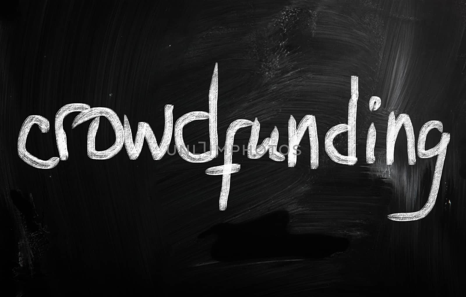 social media concept - text on a blackboard.