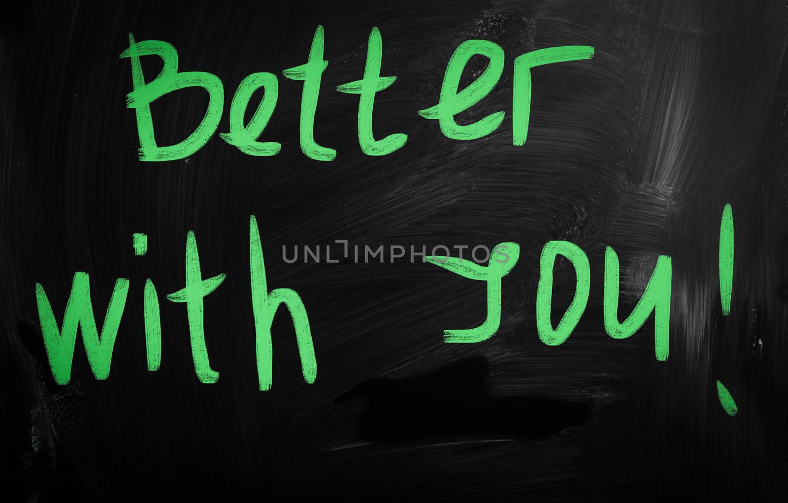 social media concept - text handwritten on a blackboard