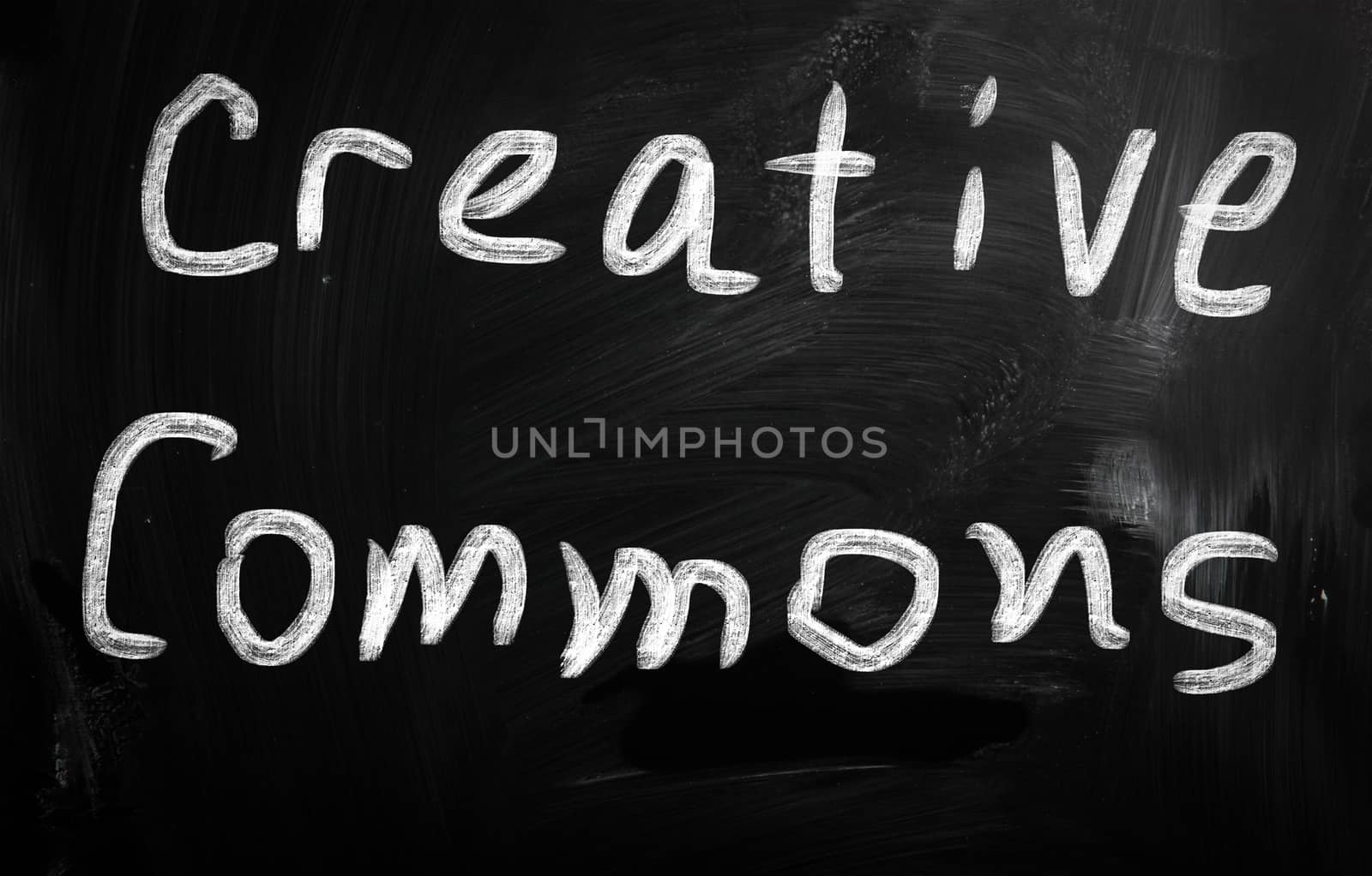 social media concept - text on a blackboard.