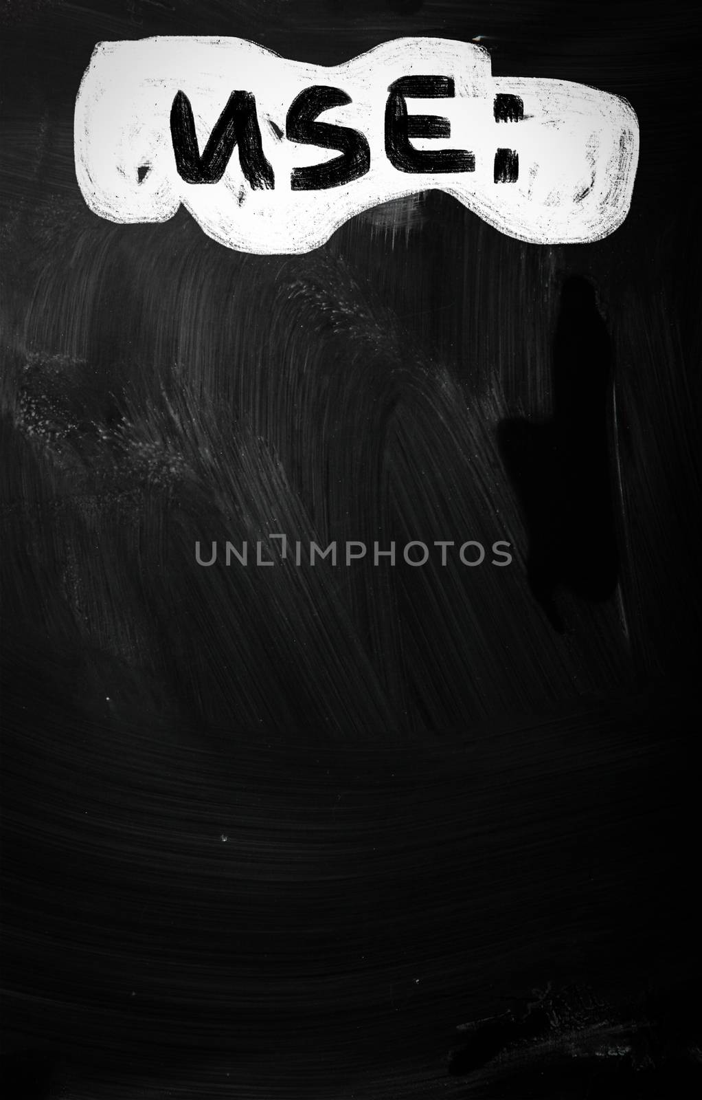 social media concept - text handwritten on a blackboard by KrasimiraNevenova