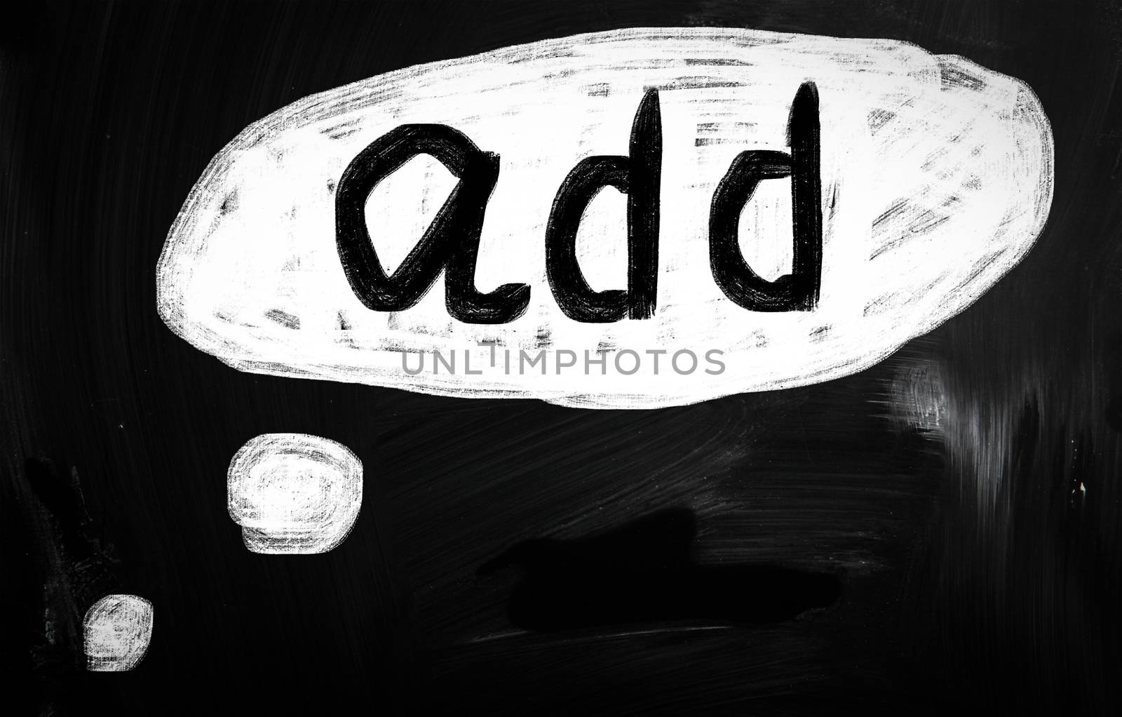 social media concept - text handwritten on a blackboard
