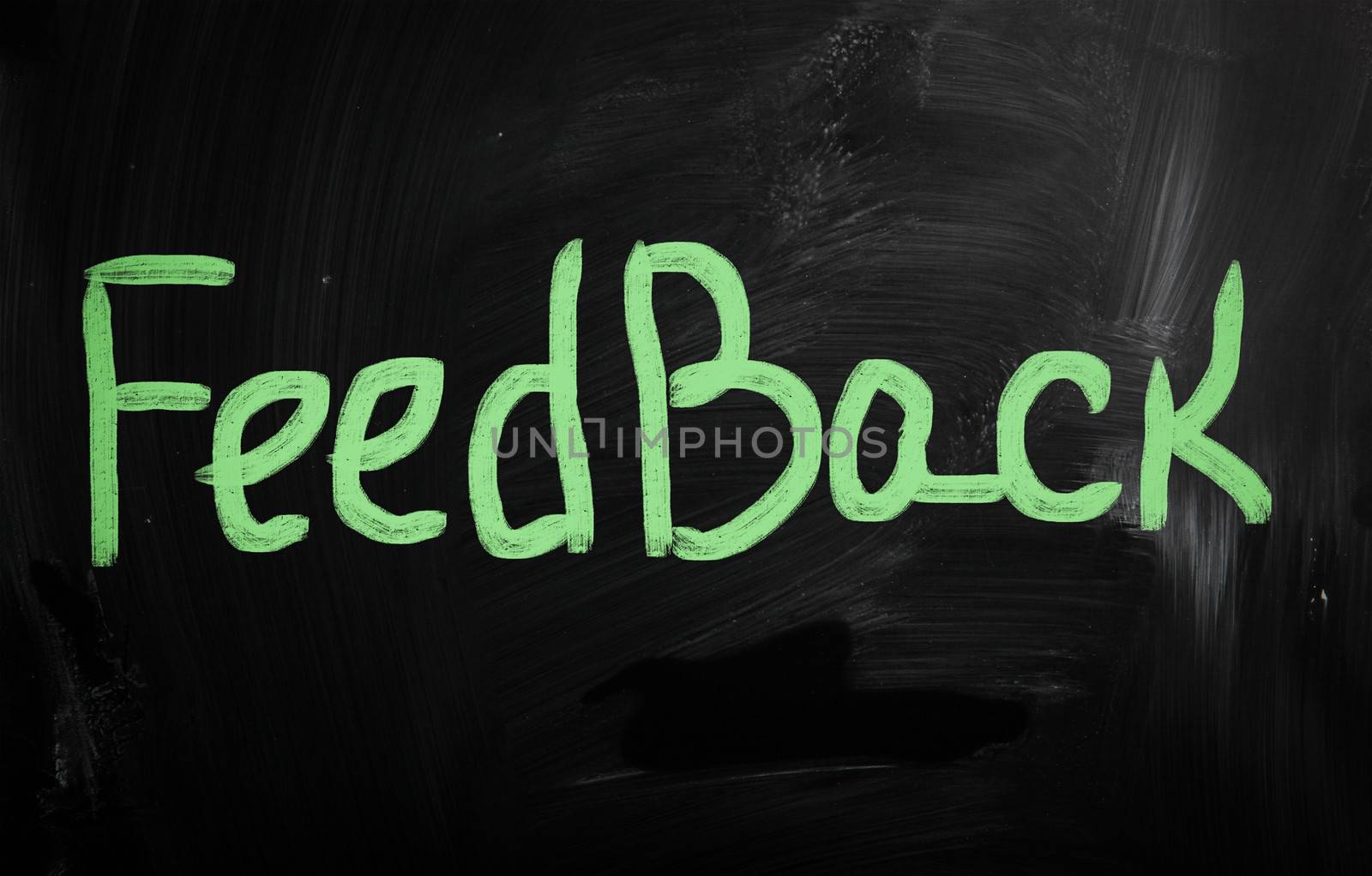 social media concept - text handwritten on a blackboard