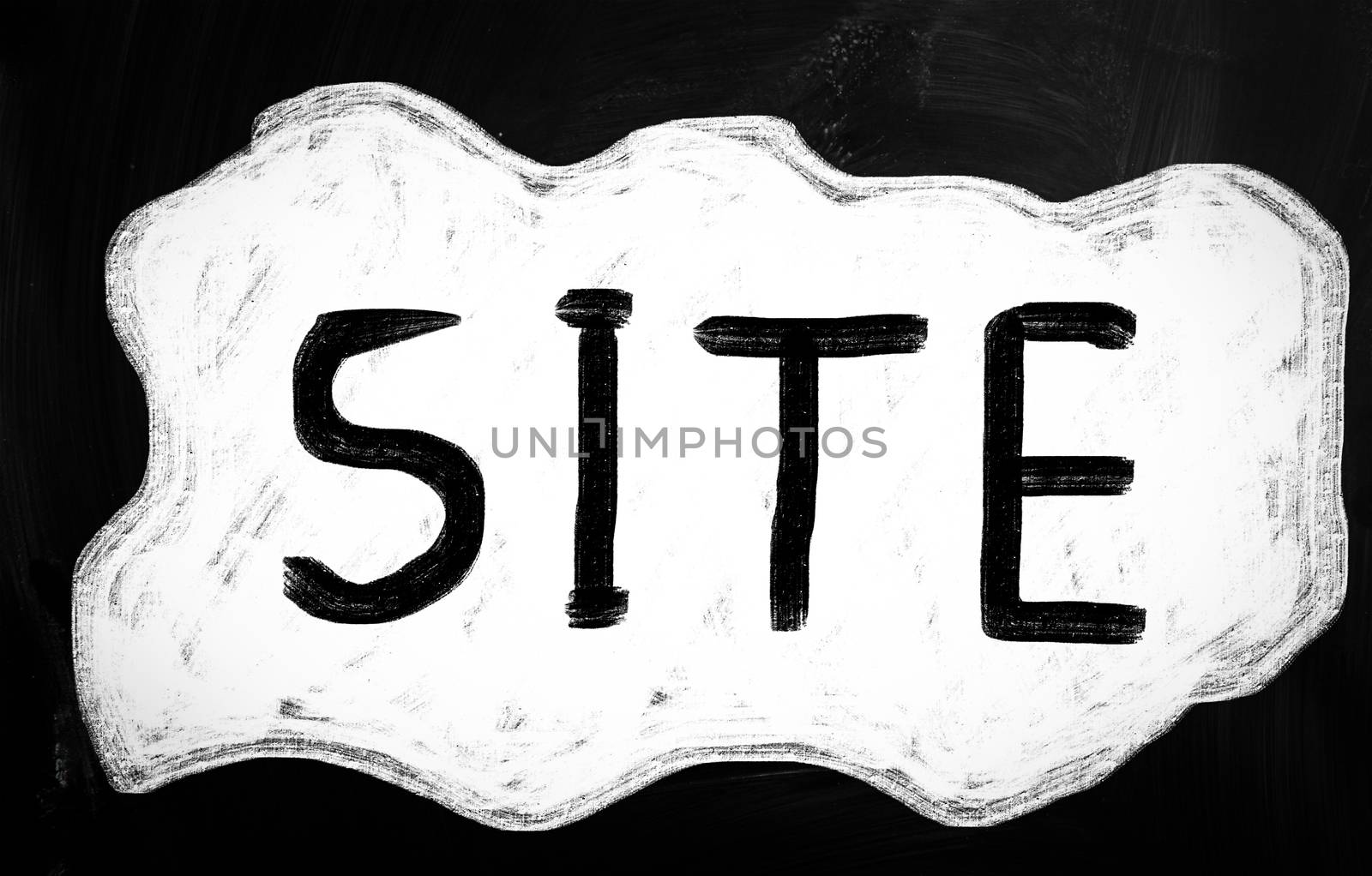 social media concept - text handwritten on a blackboard