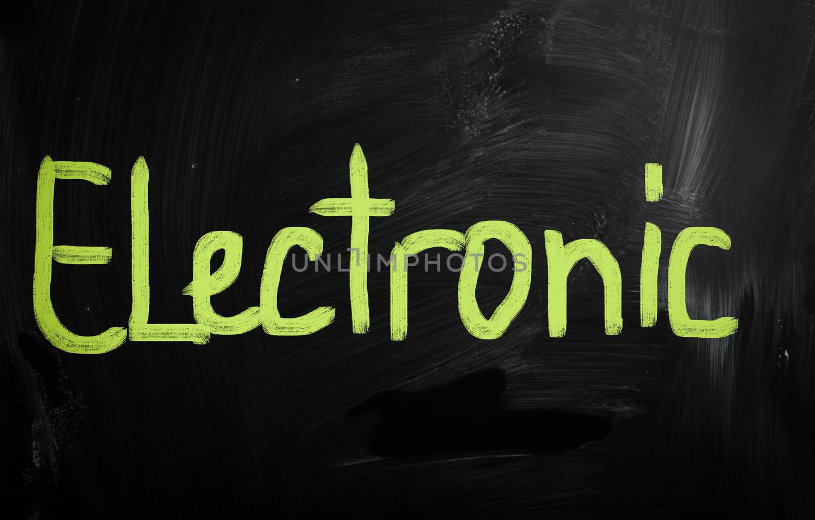 social media concept - text handwritten on a blackboard