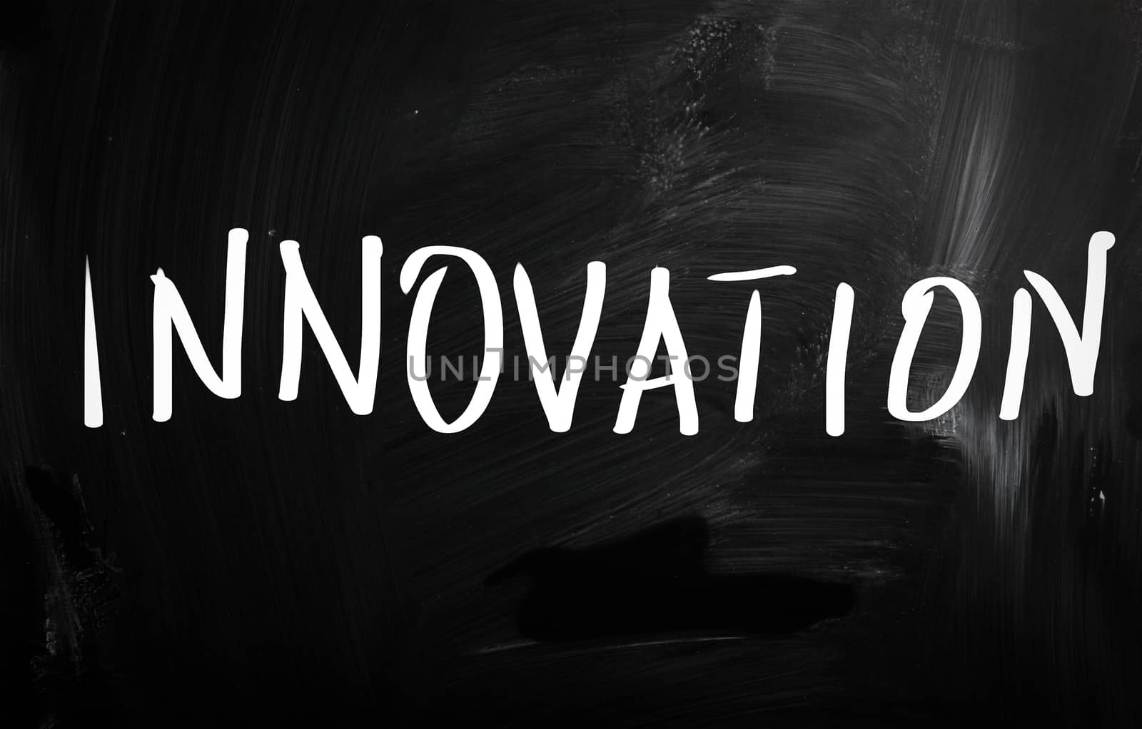 innovation concept on chalkboard