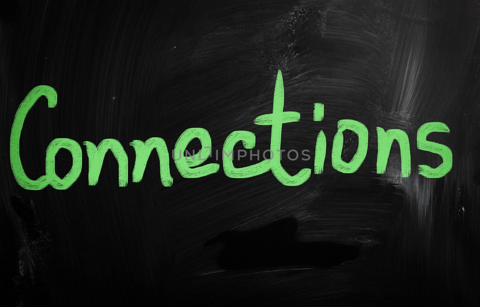 social media concept - text handwritten on a blackboard