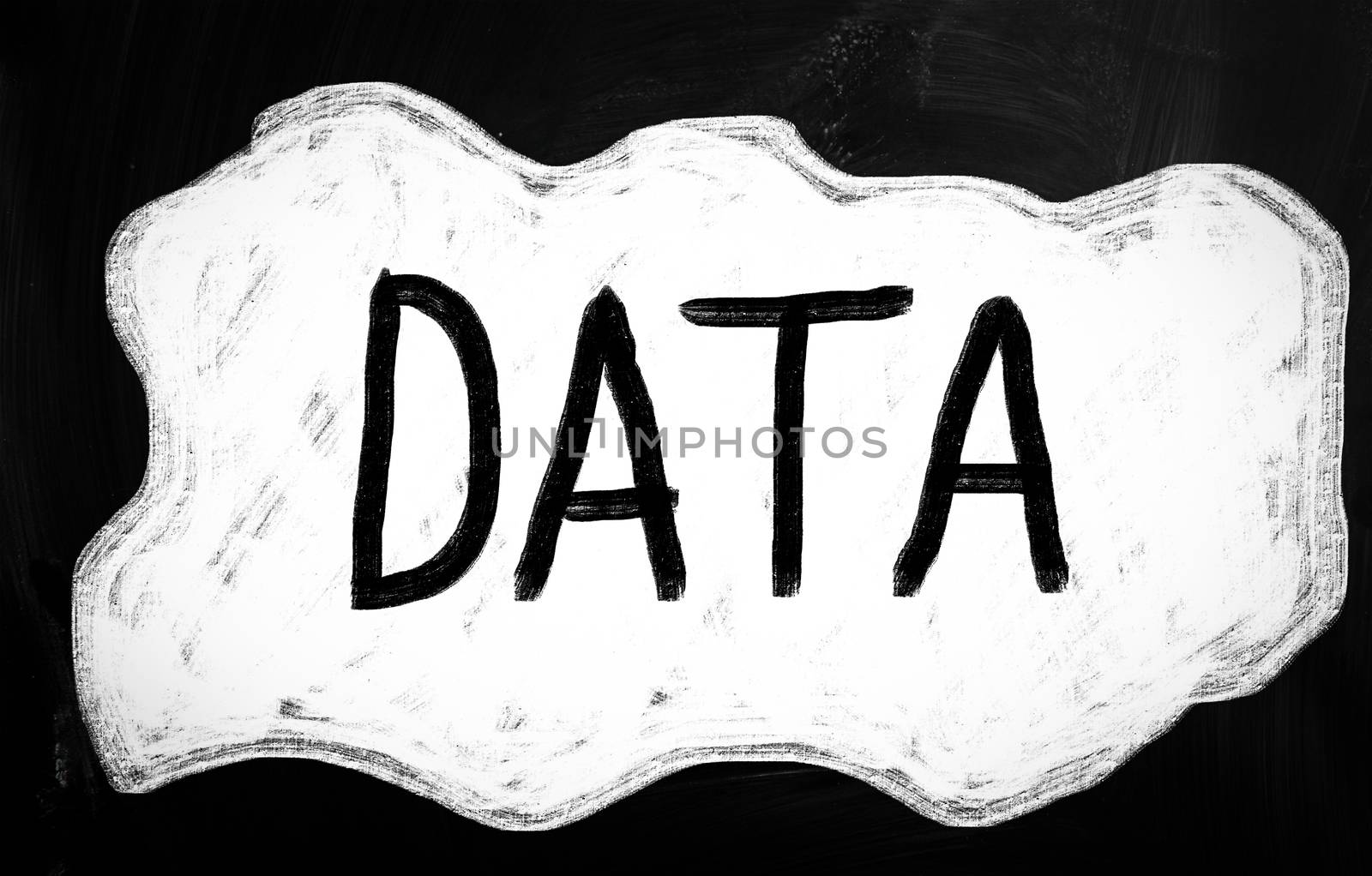 social media concept - text handwritten on a blackboard