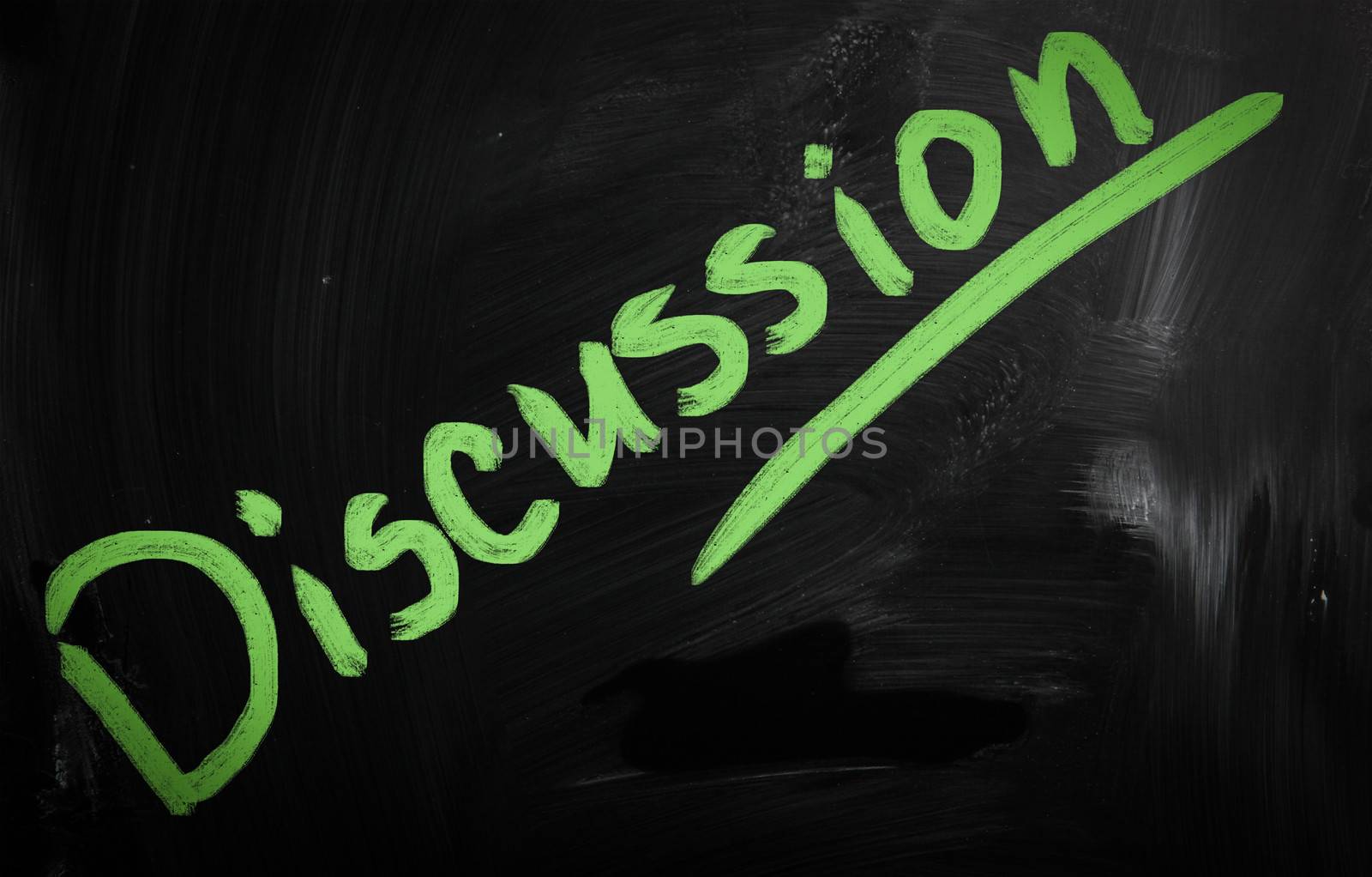 social media concept - text handwritten on a blackboard