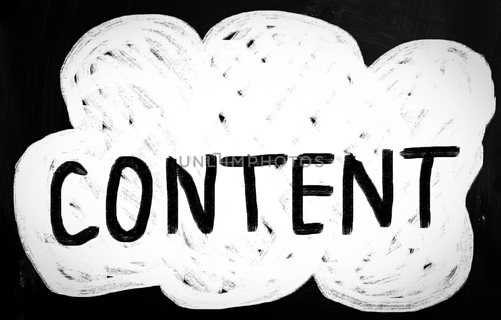 social media concept - text handwritten on a blackboard
