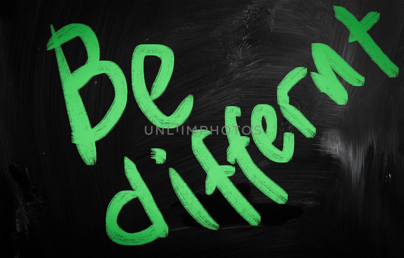 social media concept - text handwritten on a blackboard
