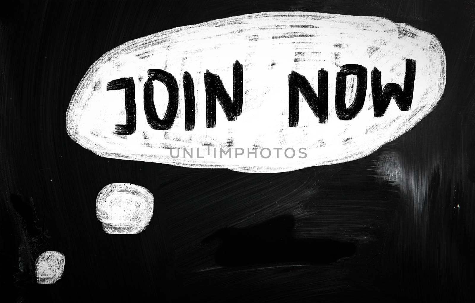 social media concept - text handwritten on a blackboard