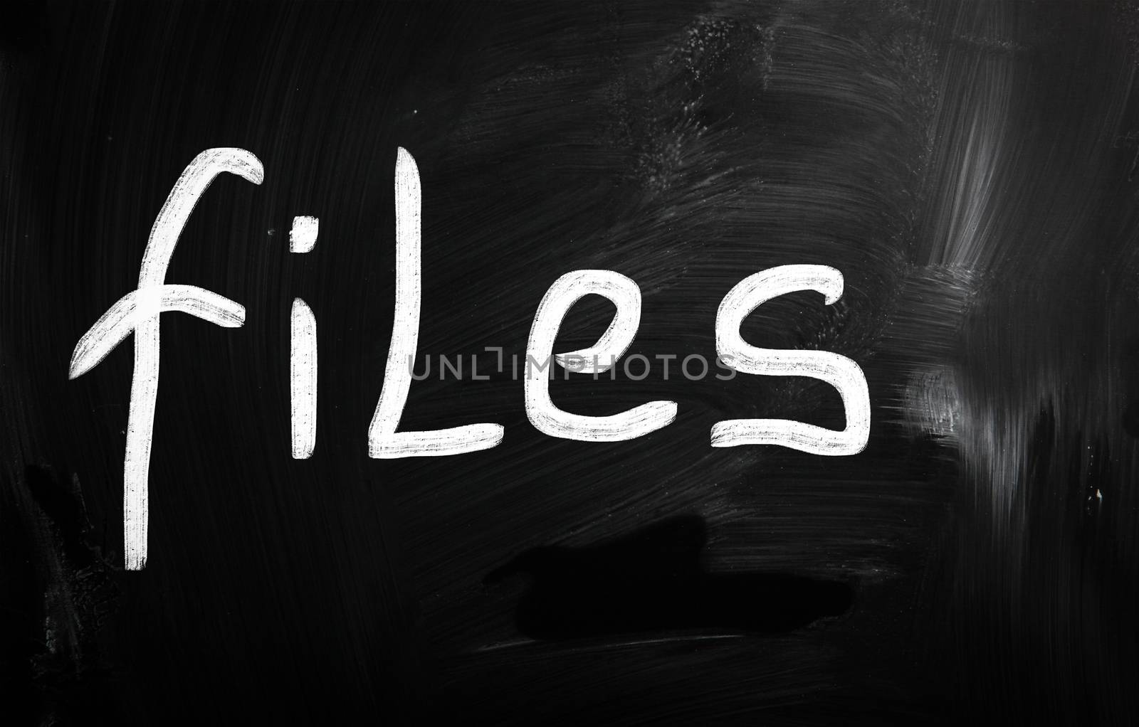 social media concept - text handwritten on a blackboard
