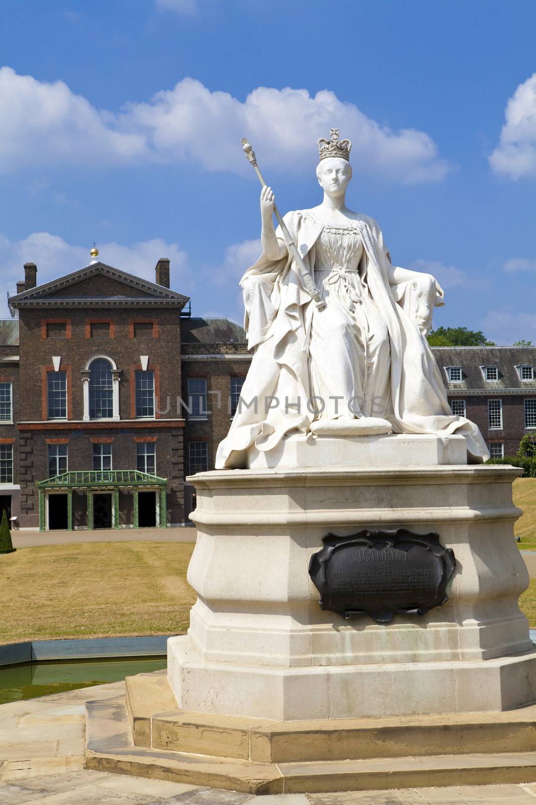 Queen Victoria Statue at Kensington Palace in London by chrisdorney