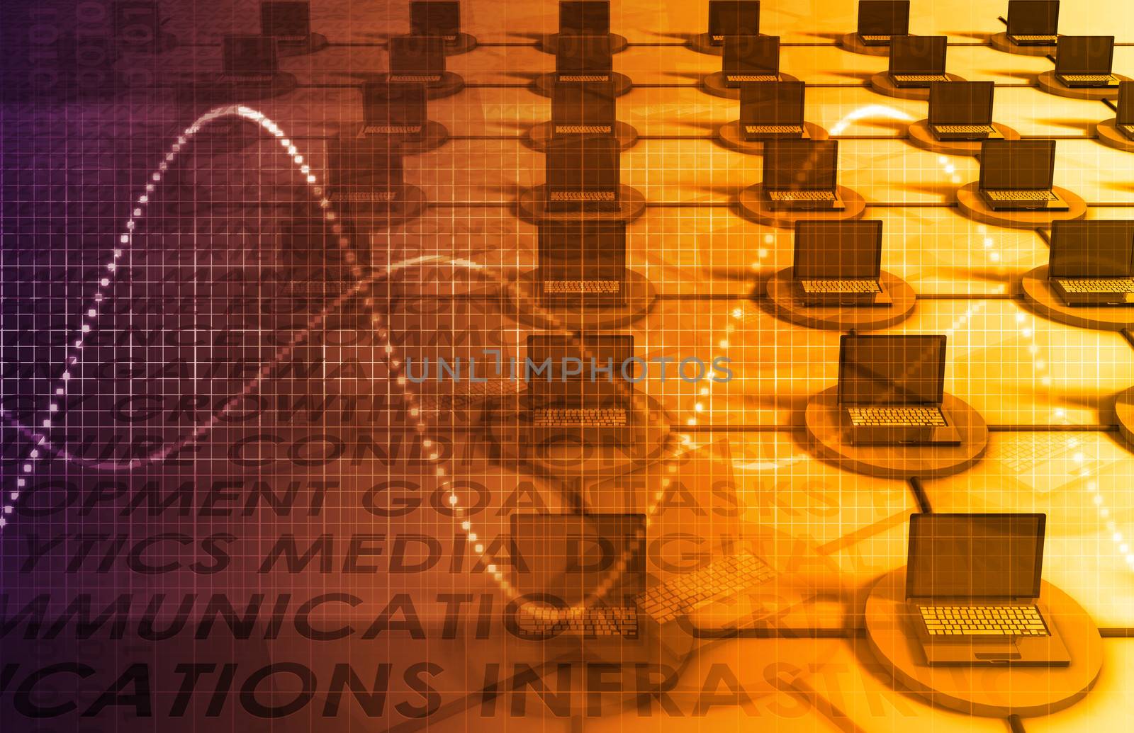 A Technology Industry Network As a Wallpaper