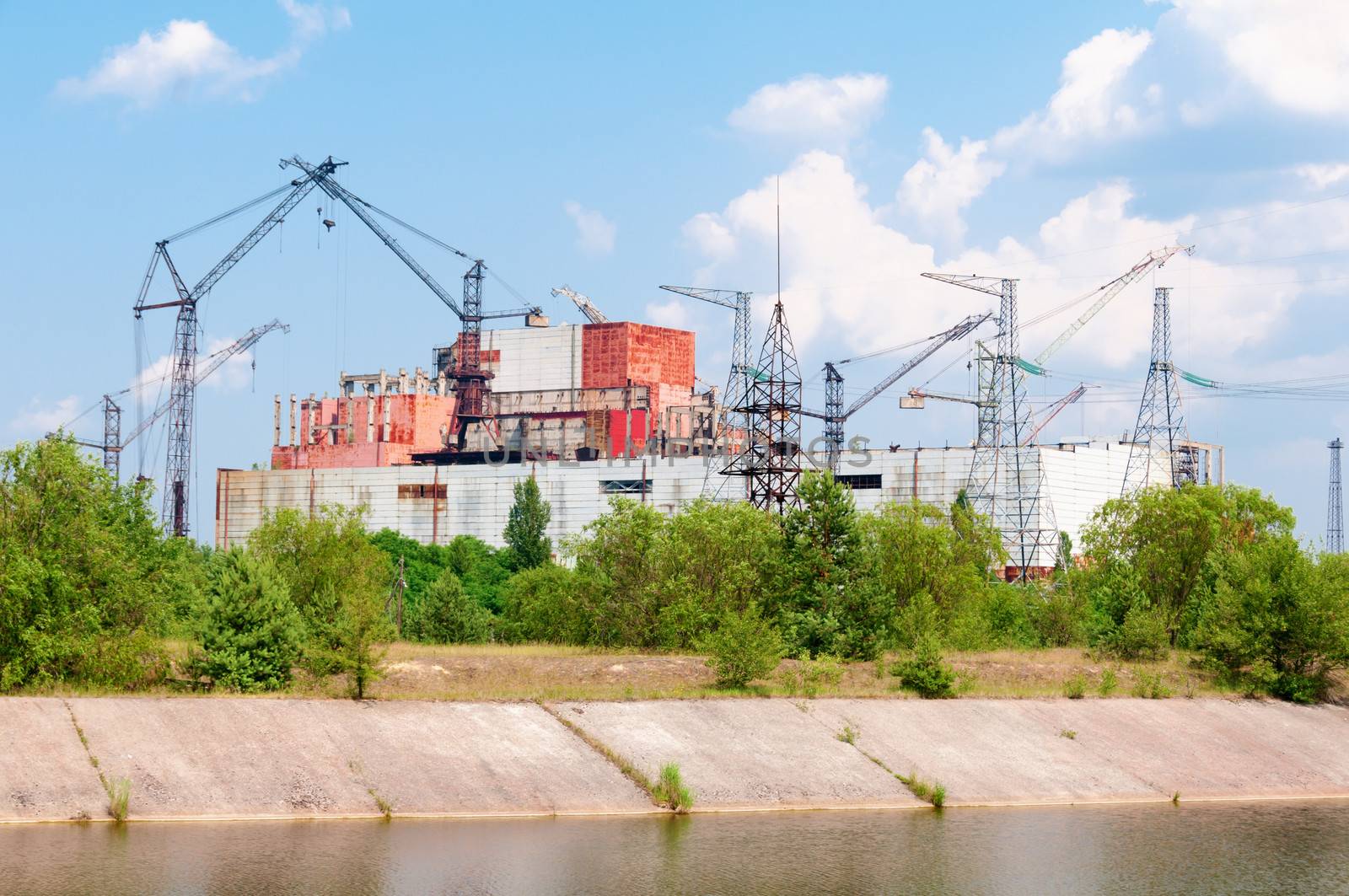 Chernobyl nuclear power station, uncompleted and abandoned reactor 5-6.