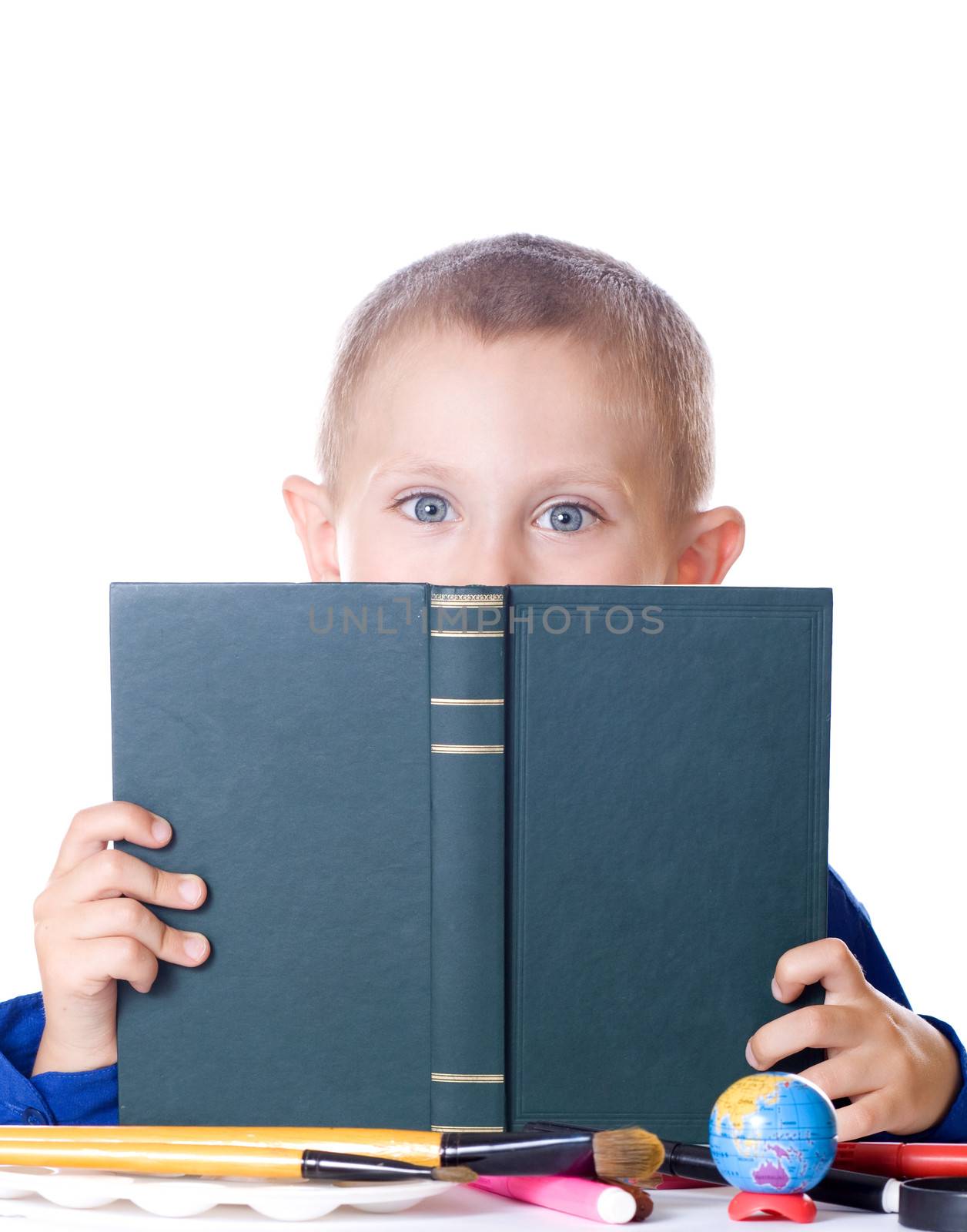 Boy reading a book by Irina1977