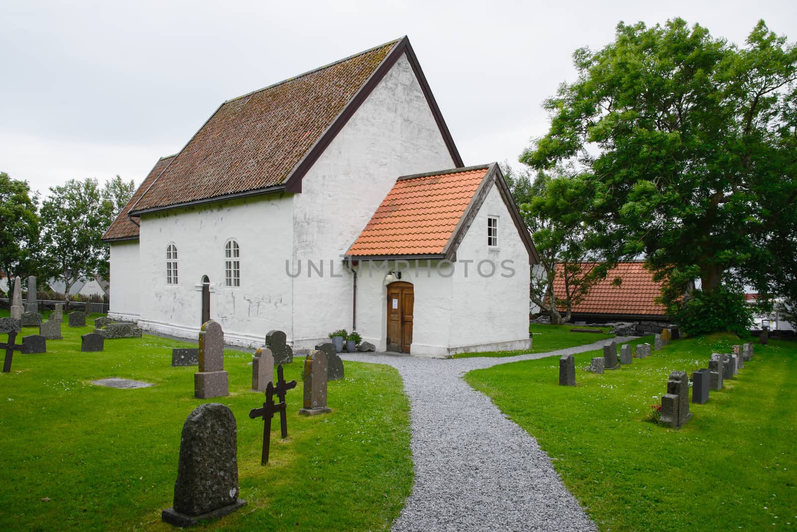 The old medieval church at Giske, Norway