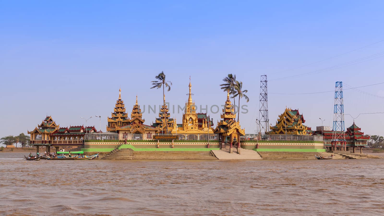 Pagoda names "Ye Le Paya"  in Syriam, Myanmar